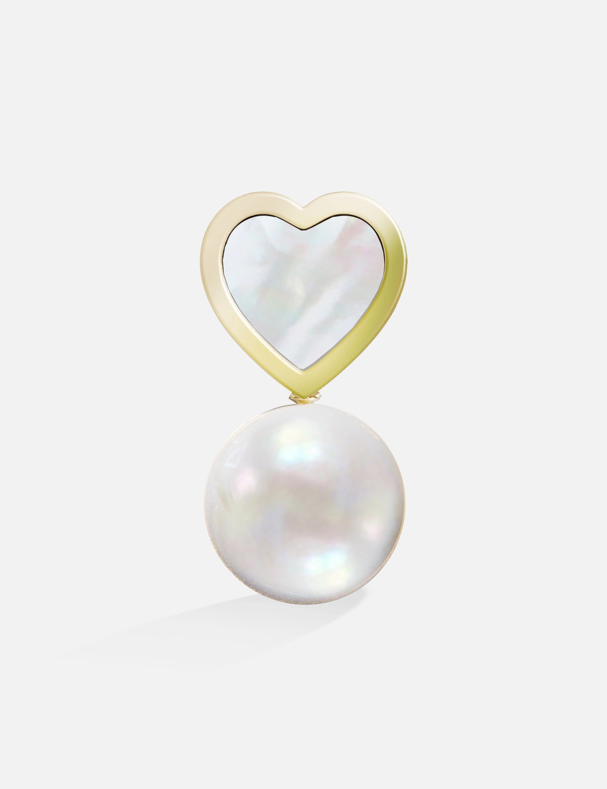 CASINO Gold Heart Earring