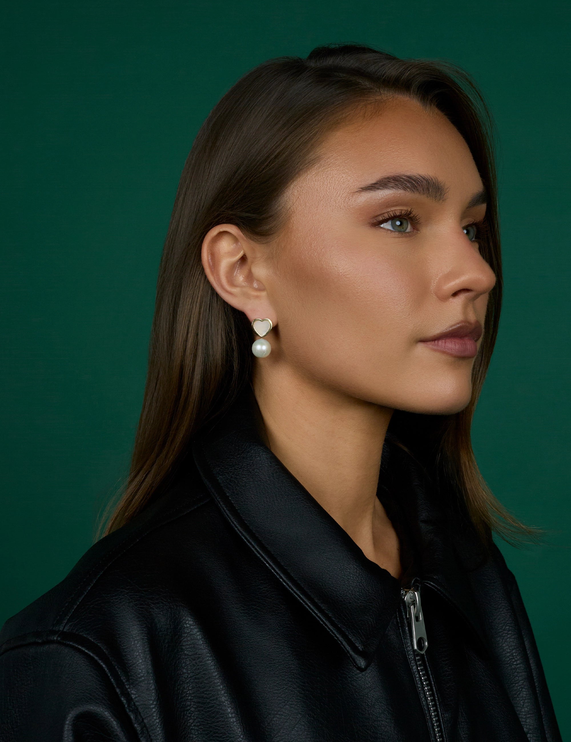 CASINO Gold Heart Earring