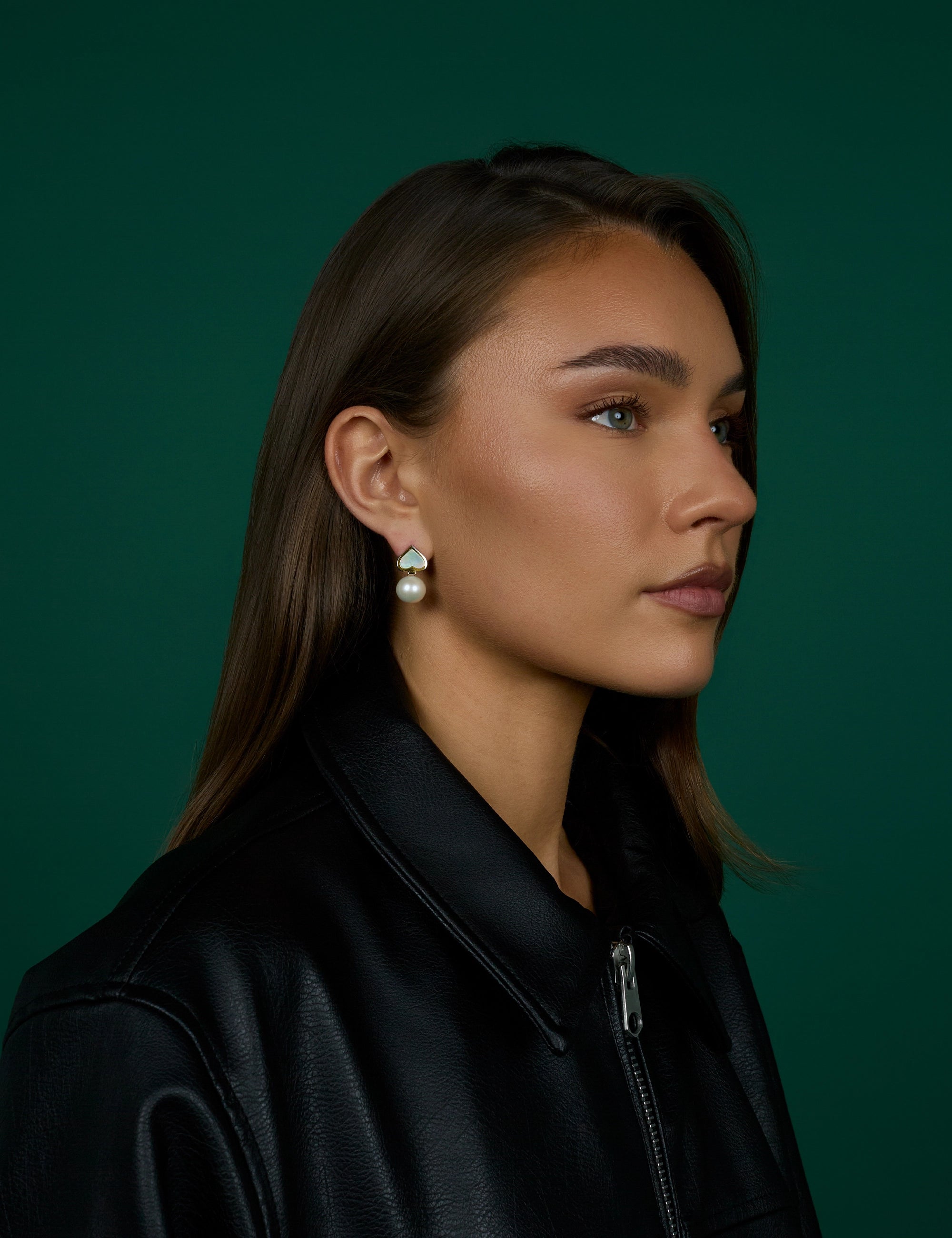 boucle d'oreilles pique perle or