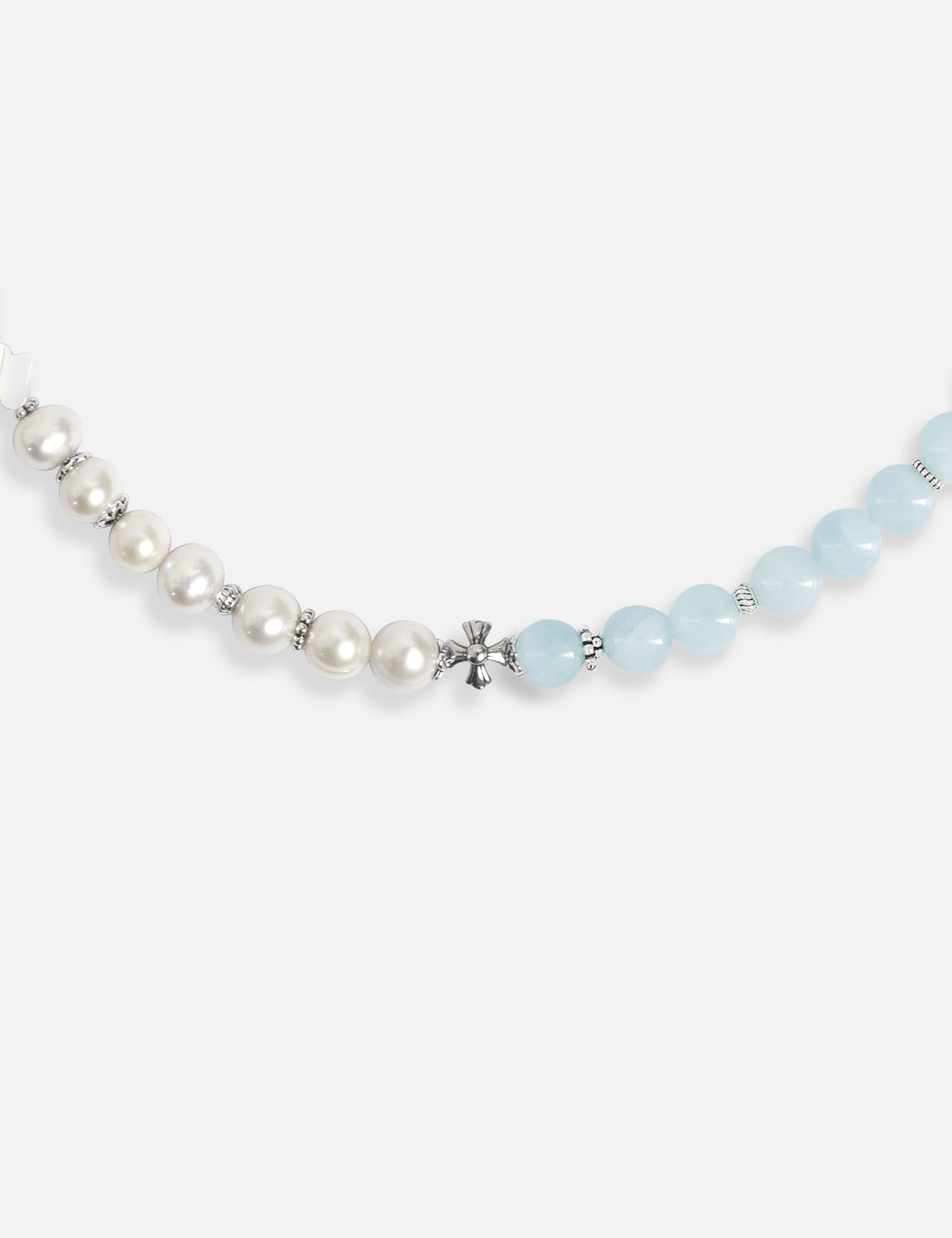 Collier perles de culture aigue-marine