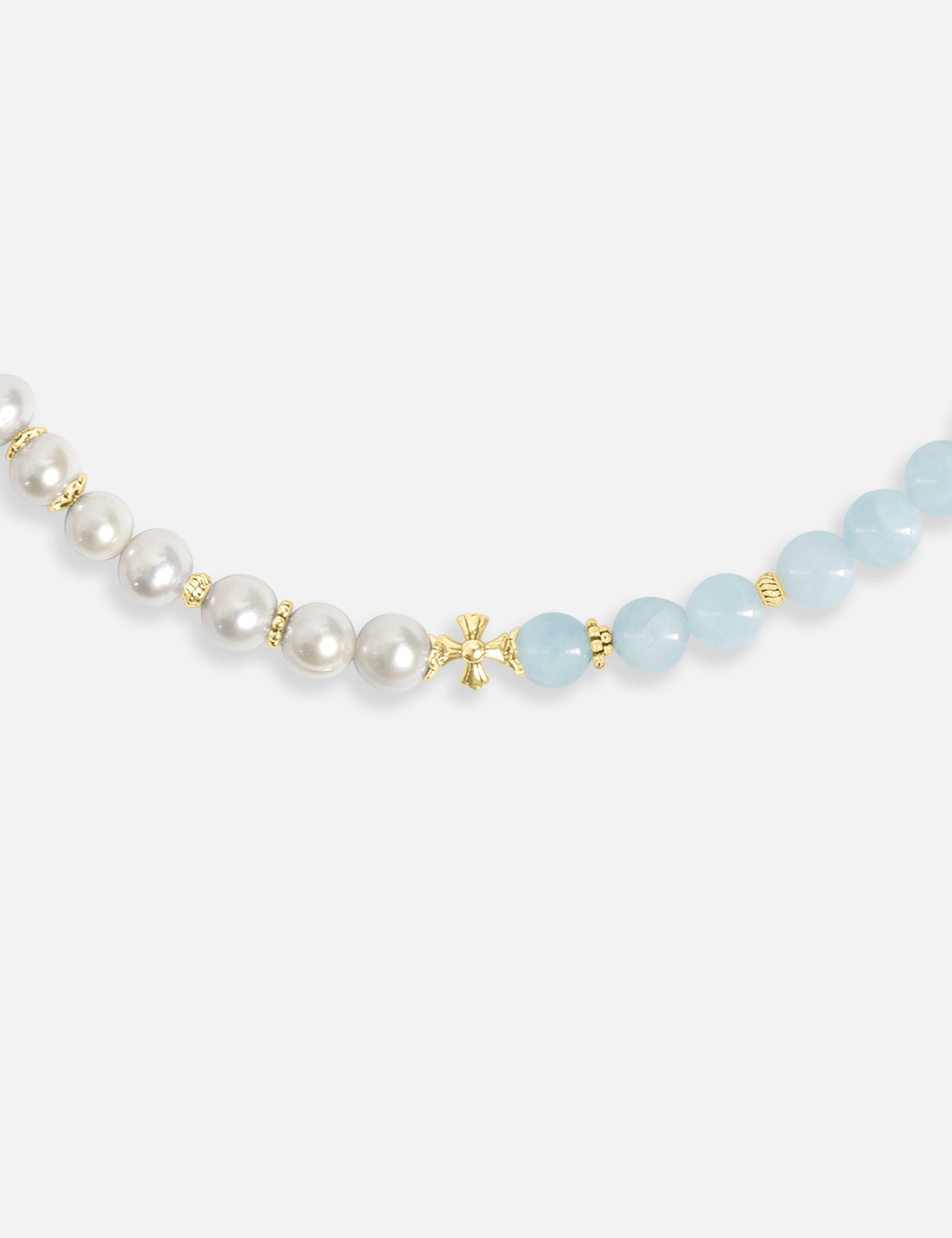 Collier perles de culture doré