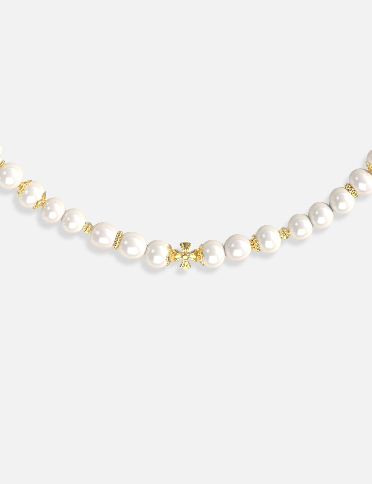 collier perles culture acier inoxydable