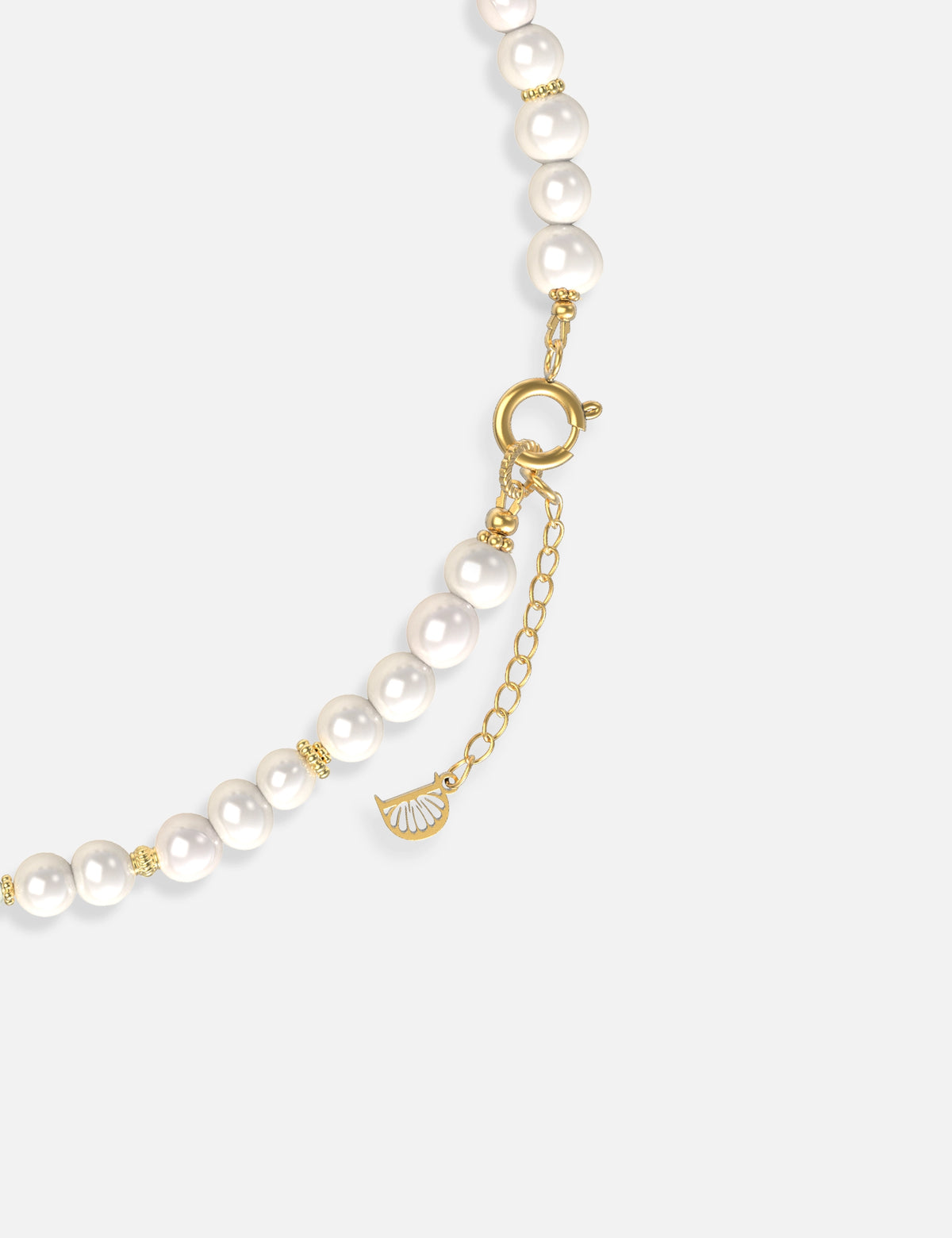 collier perles culture acier inoxydable