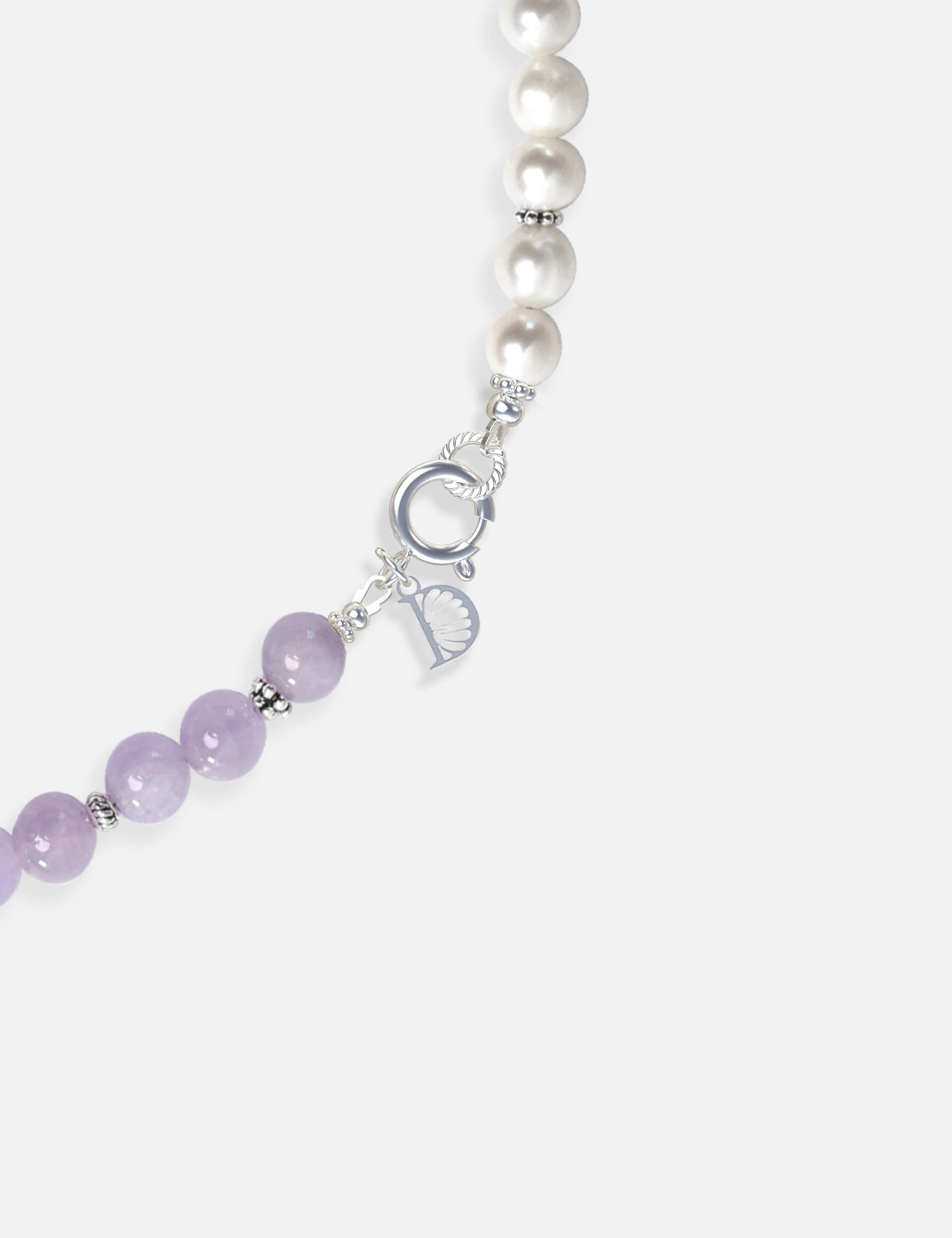 Collier perles de culture violet