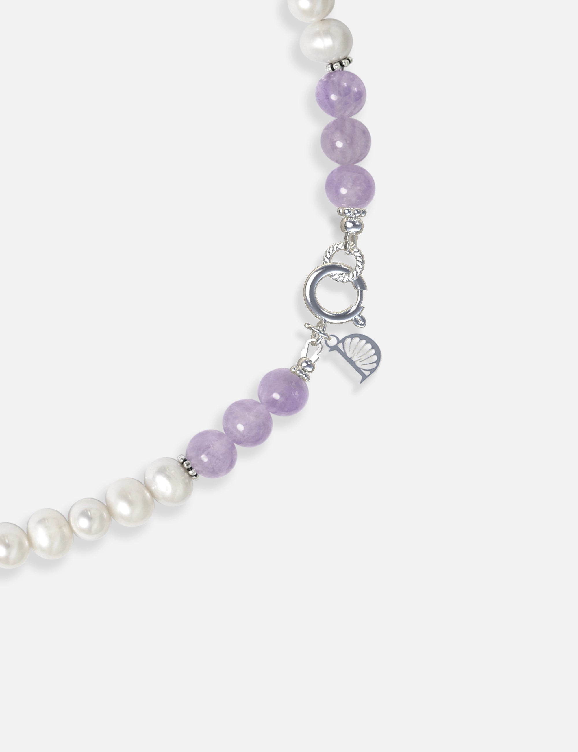 Collier perles de culture violet