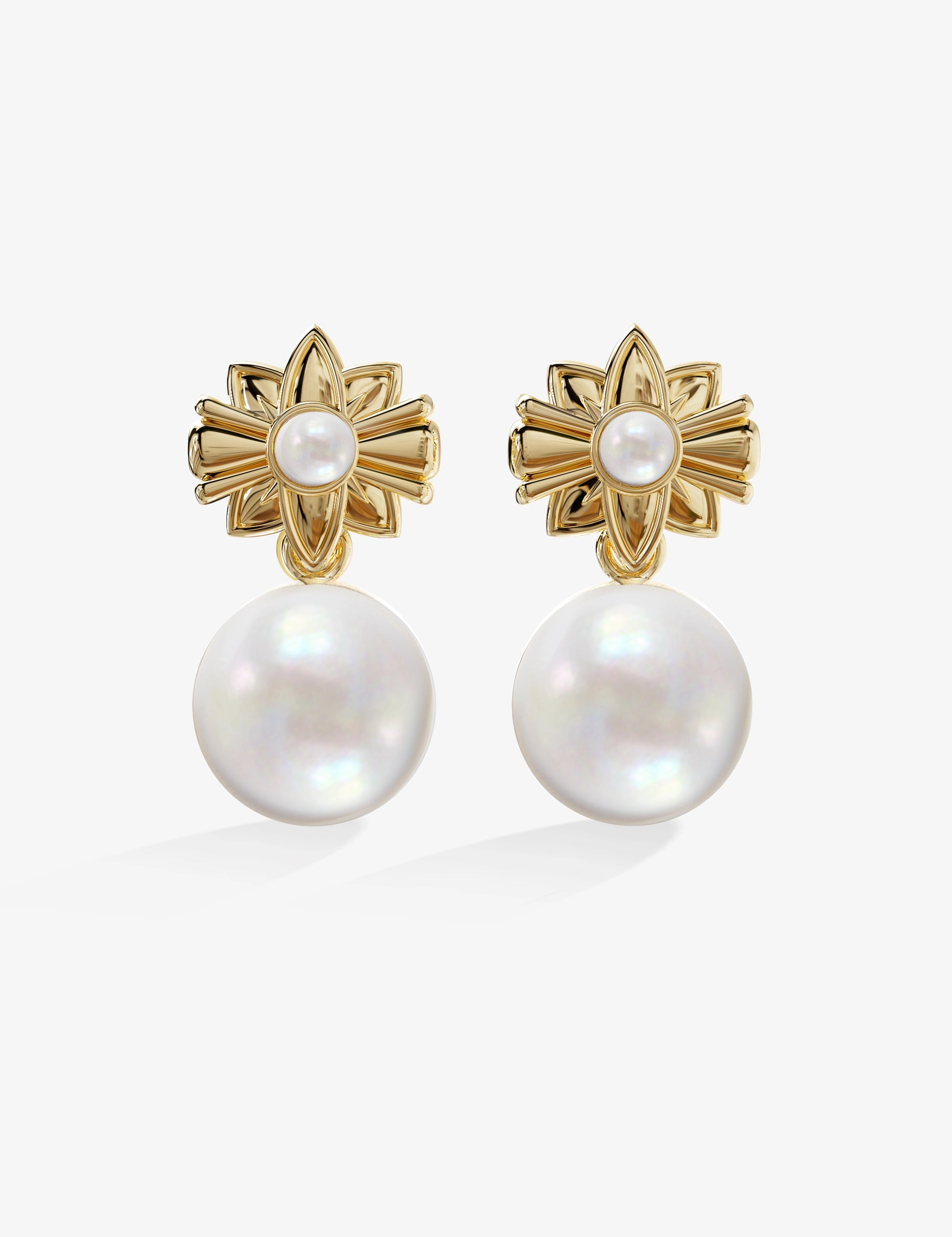 boucles d'oreilles or perles de culture