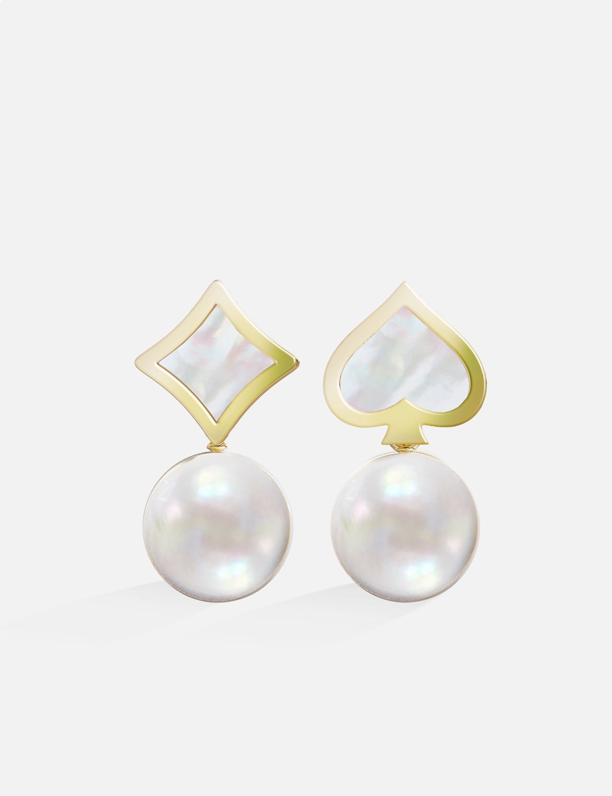 CASINO Gold Spade Earring