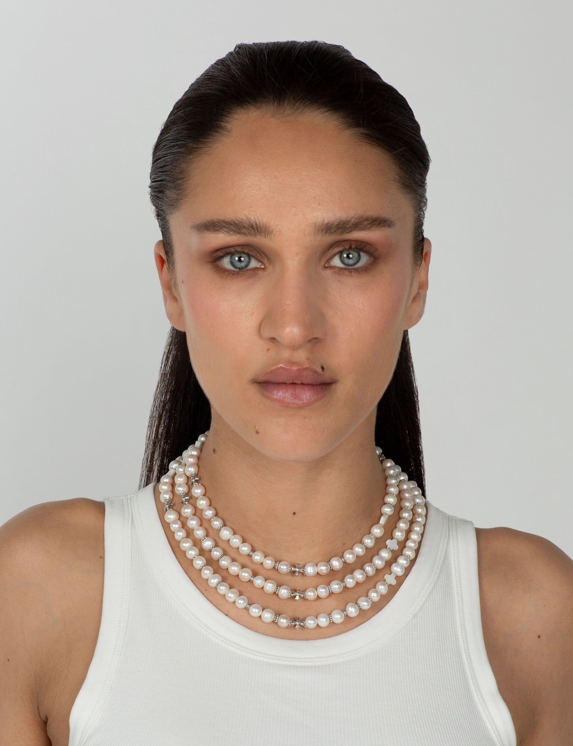 Collier perles de culture blanches