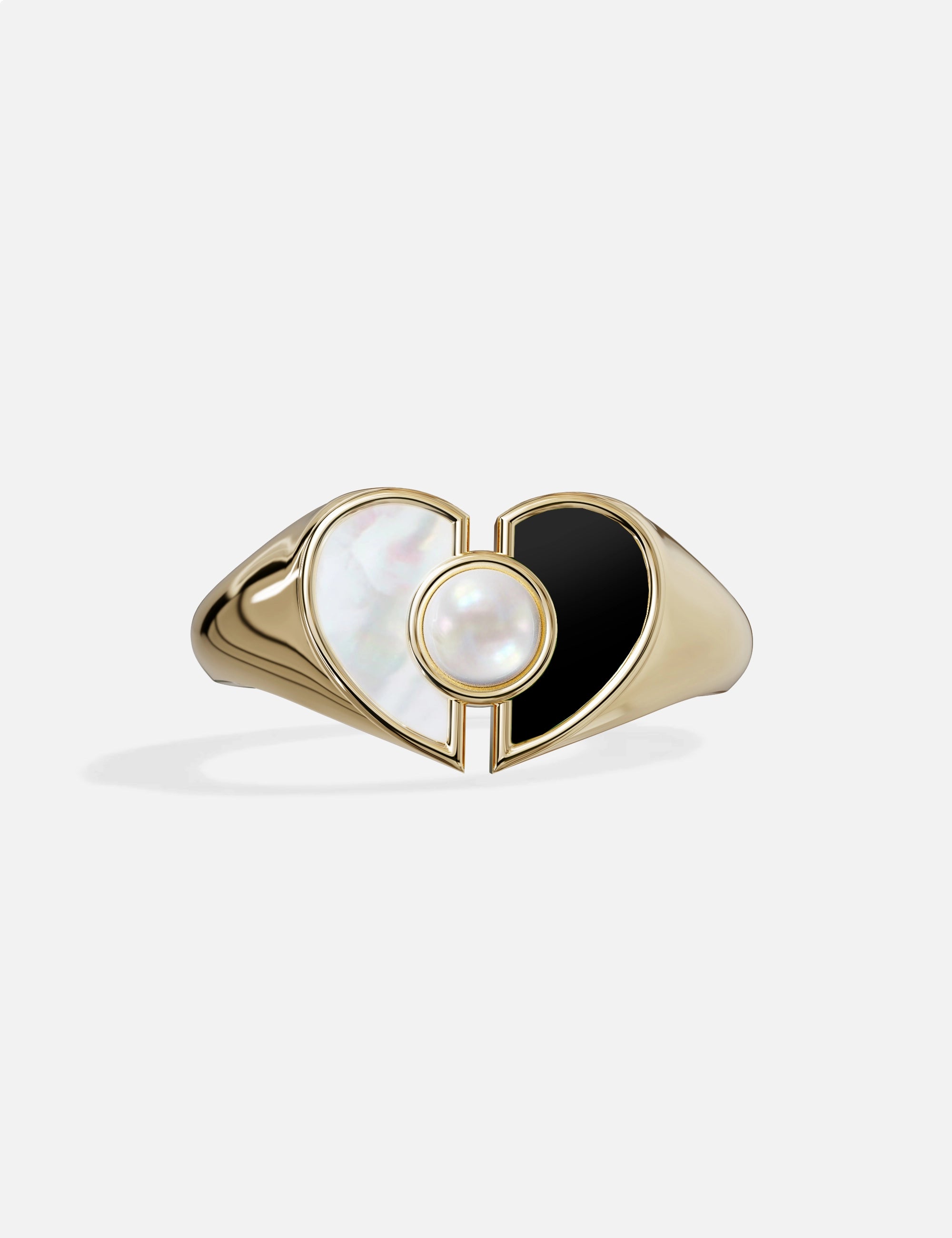 HEARTBREAKER Coal Gold Ring