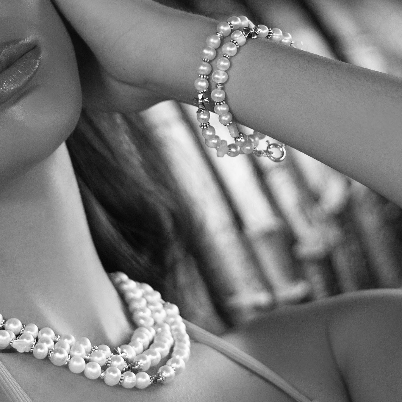 Collier perles de culture blanches
