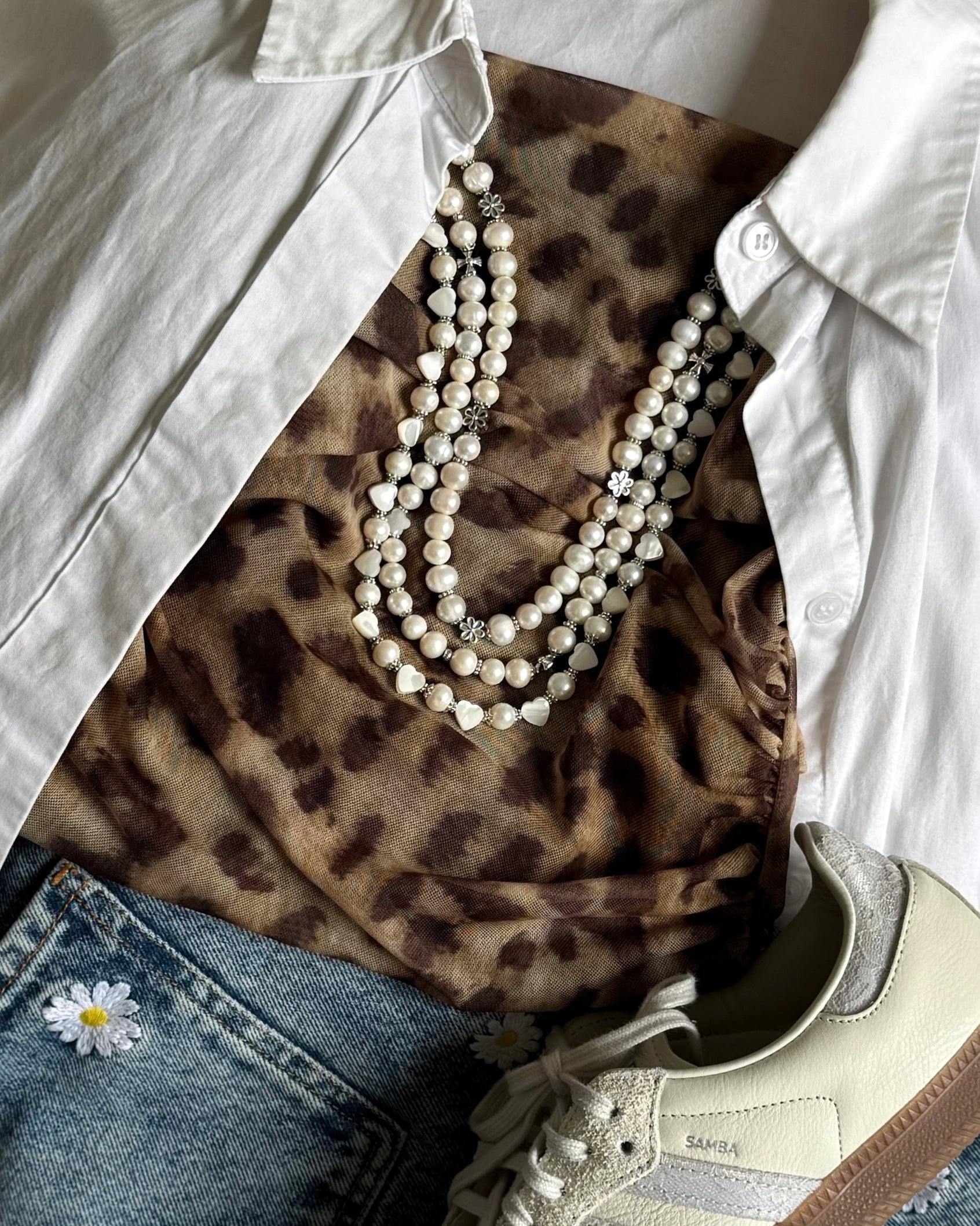 colliers perles de culture blanches