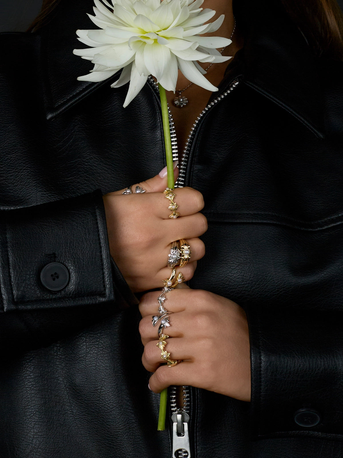 bagues or argent perles de culture