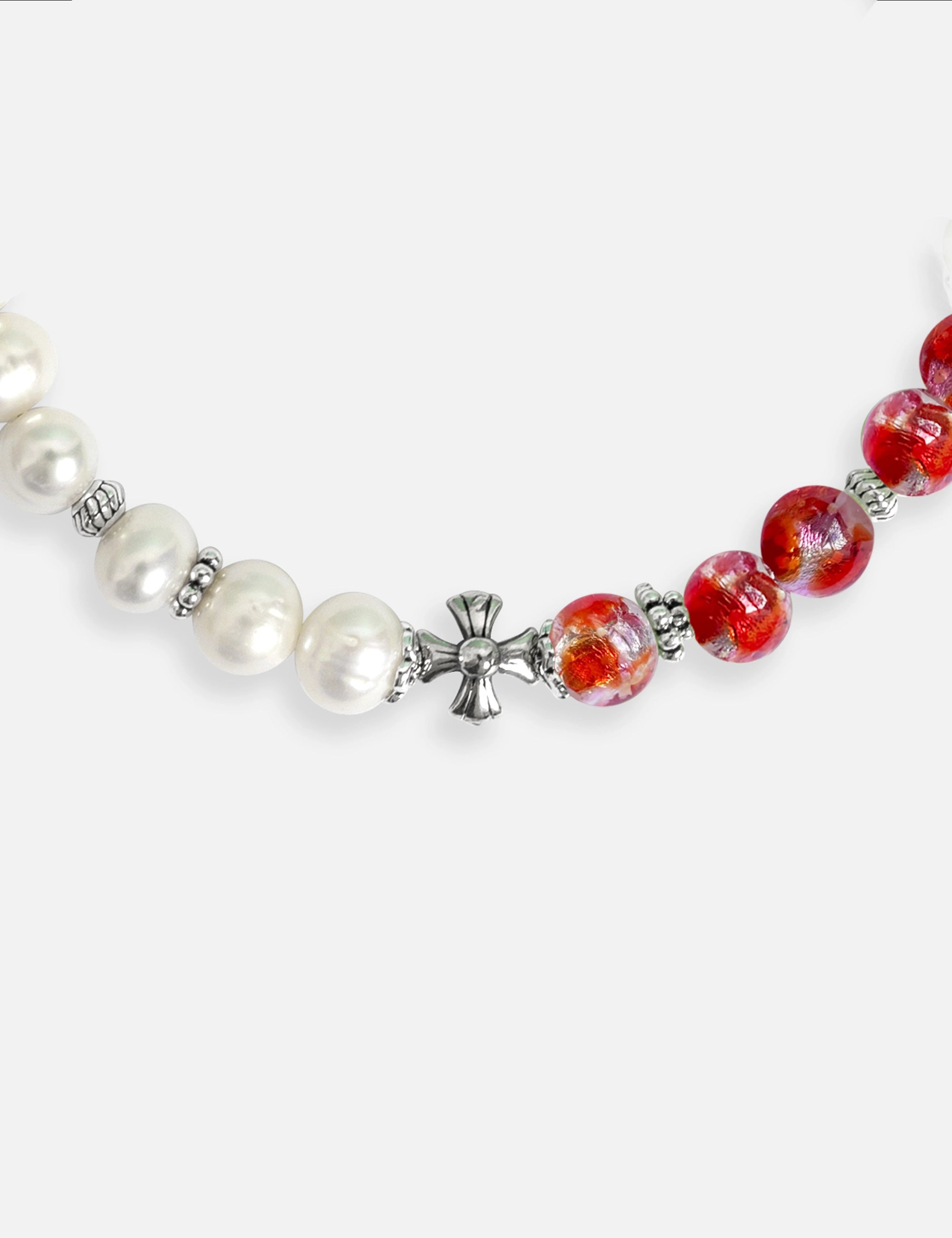 Bracelet perles de culture corail phosphorescent