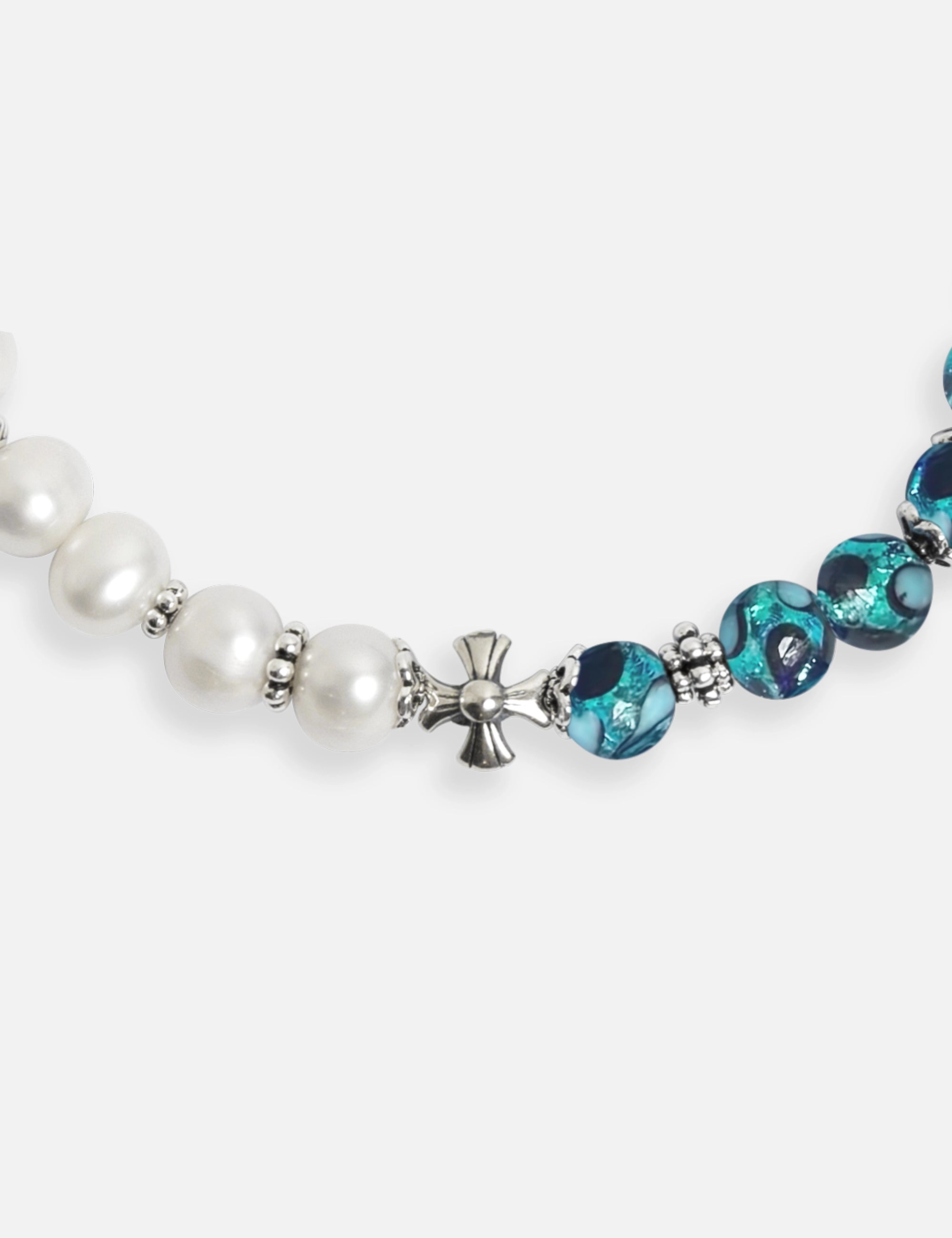 bracelet perles culture bleu phosphorescent