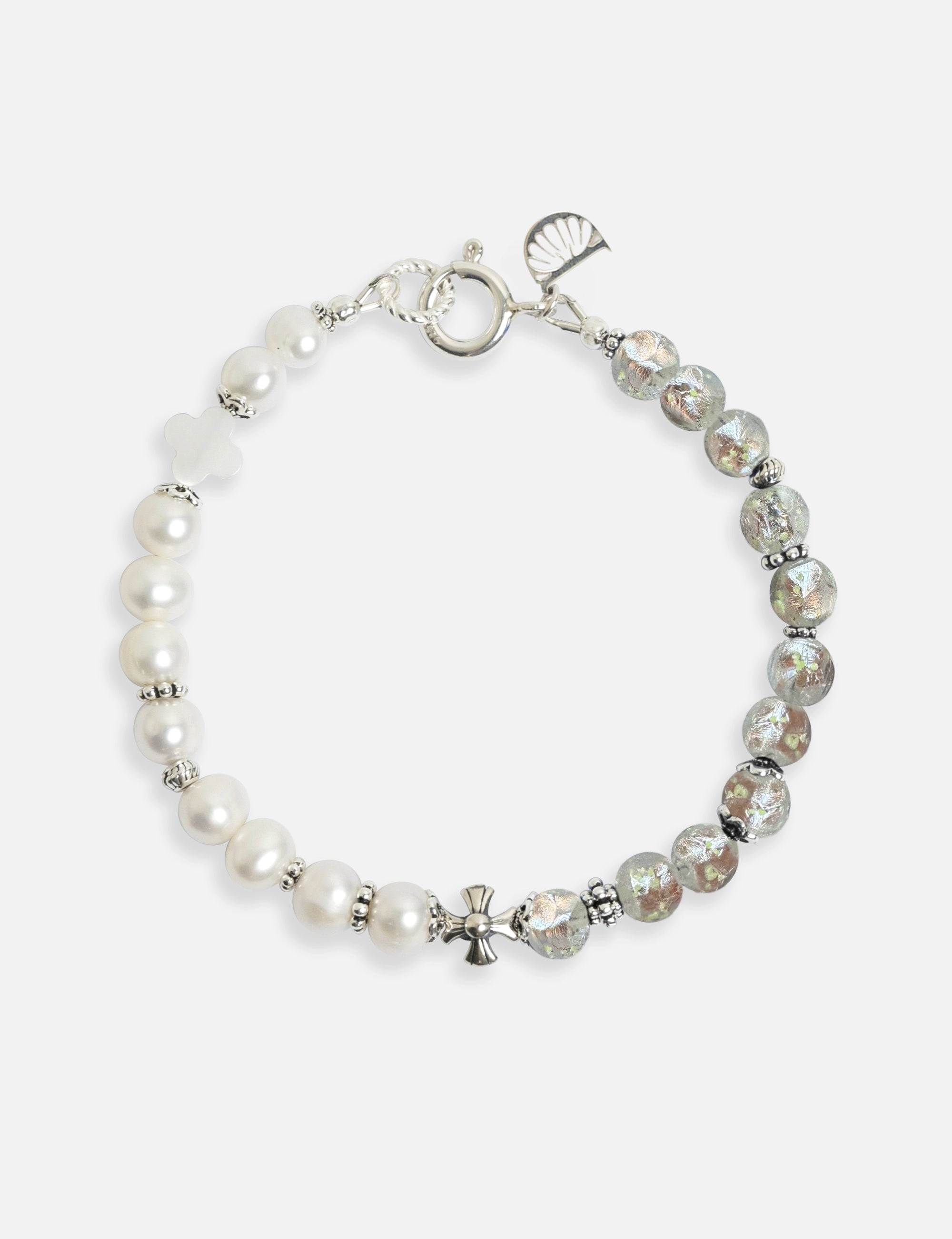 bracelet perles de culture phosphorescent