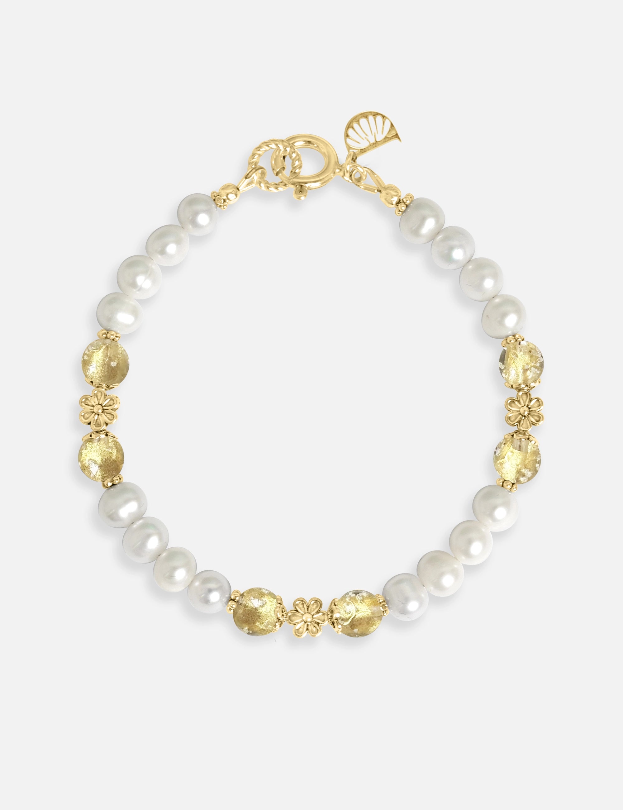 bracelet perles de culture phosphorescent