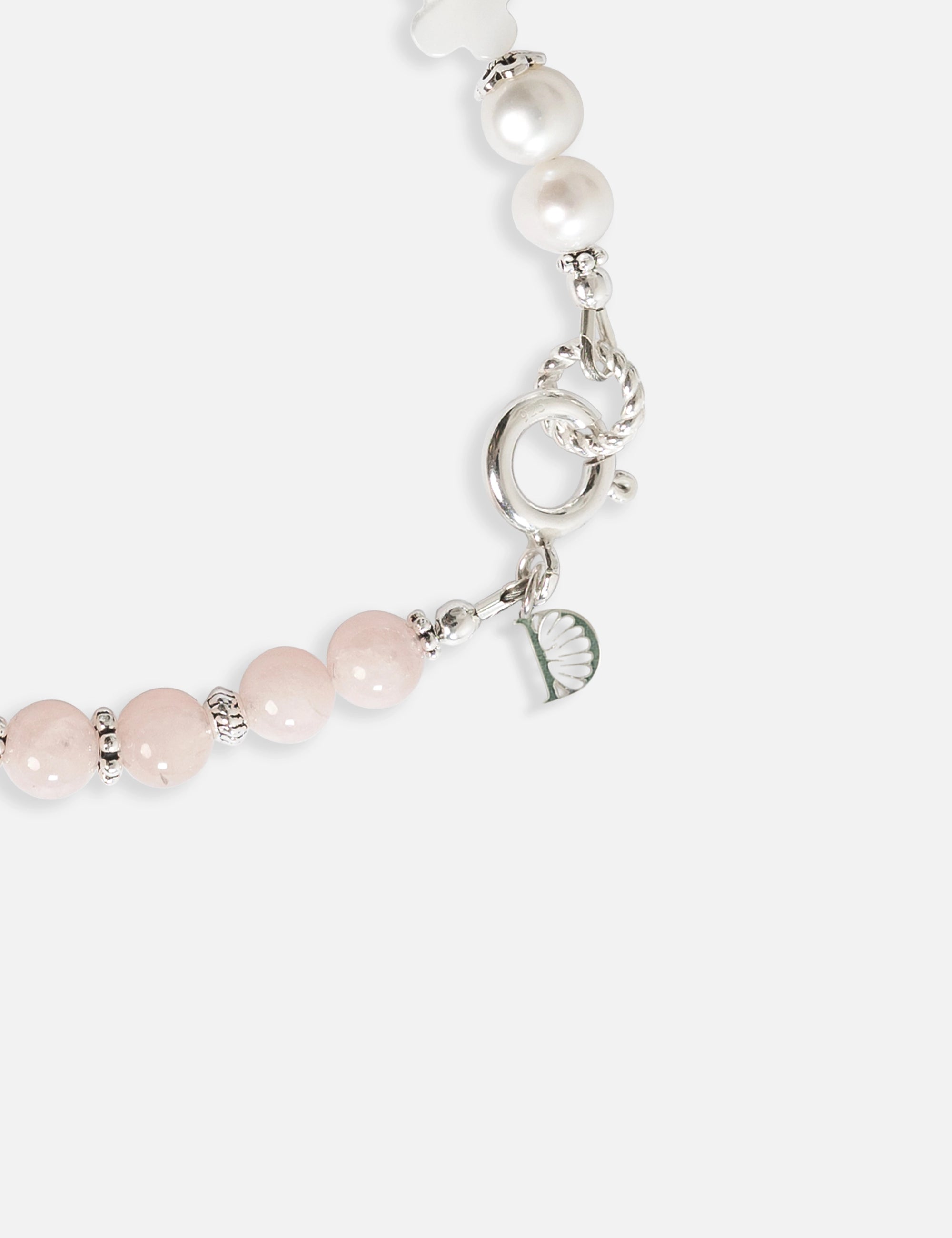 Bracelet perles de culture rose