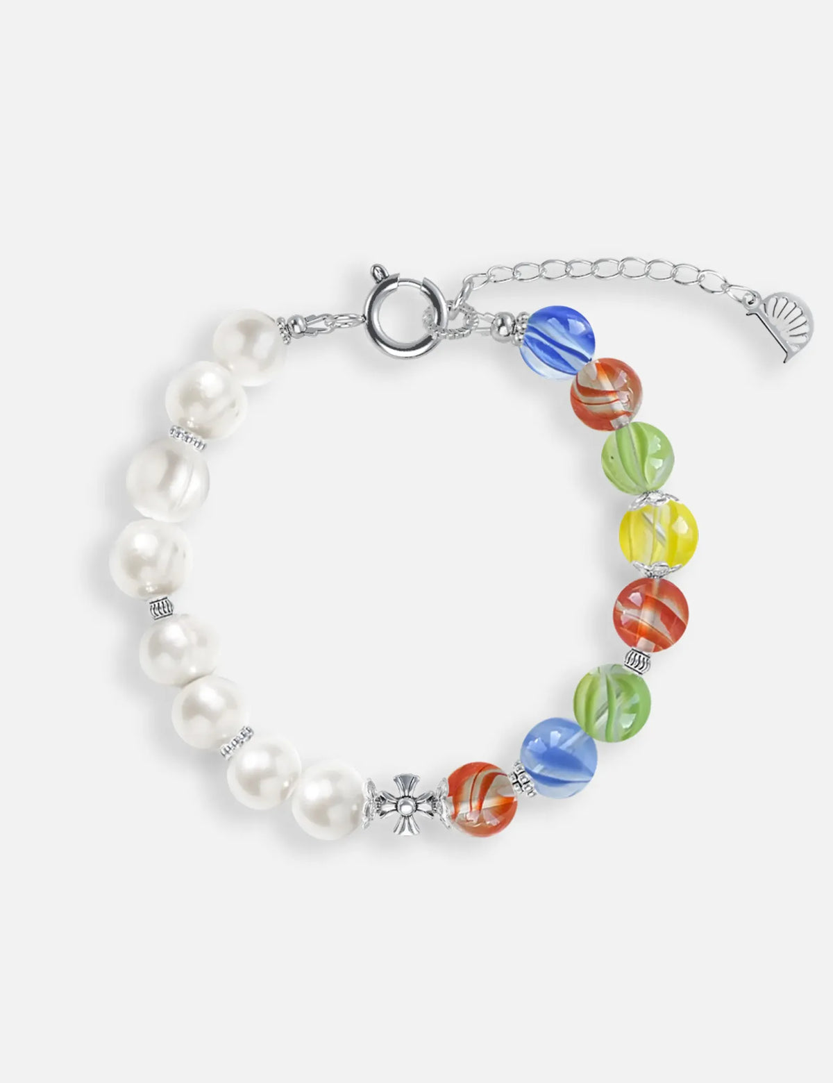 MALCOLM bracelet, freshwater pearls and cat's eye marbles, KIDZ collection