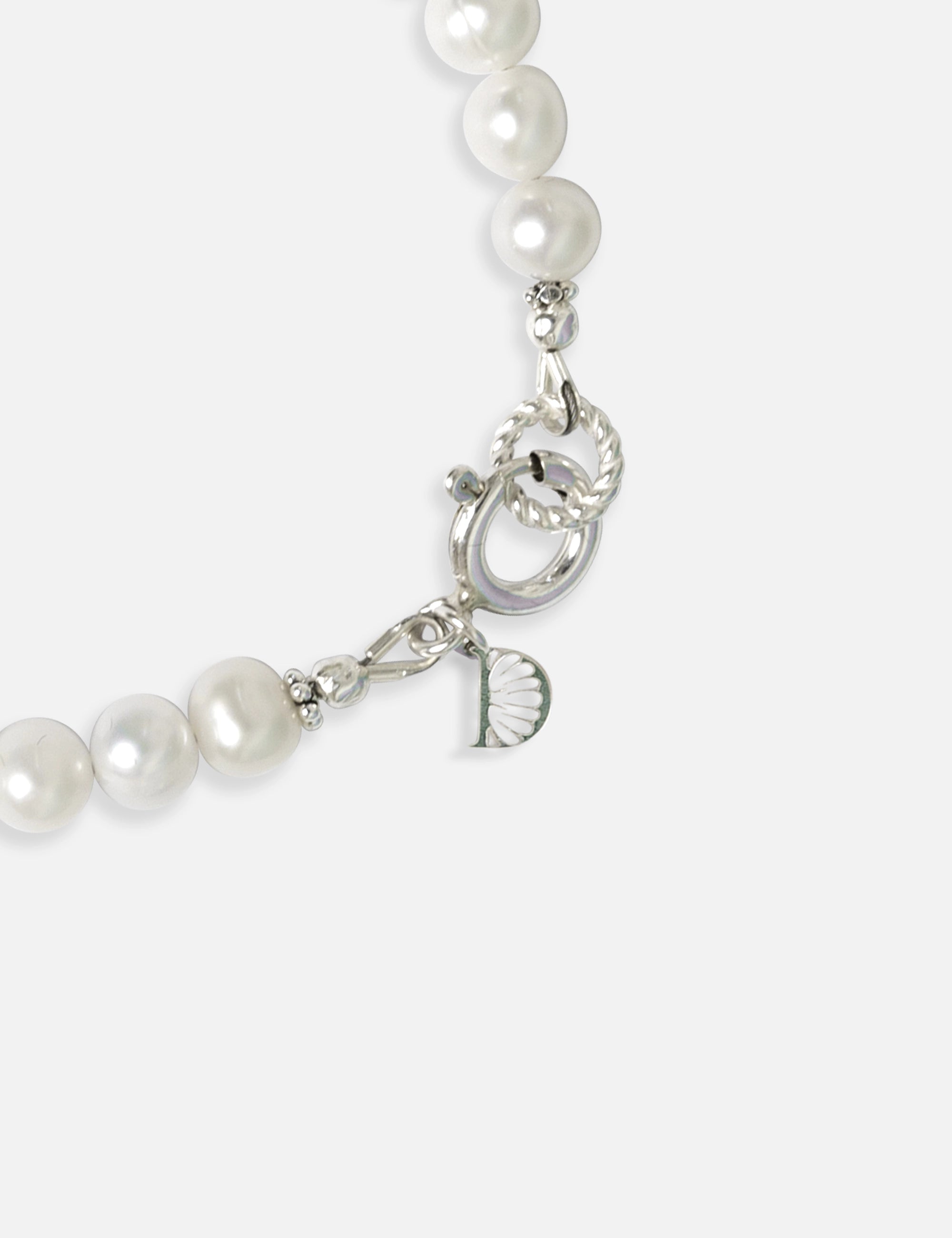 Bracelet perles de culture phosphorescent bleu