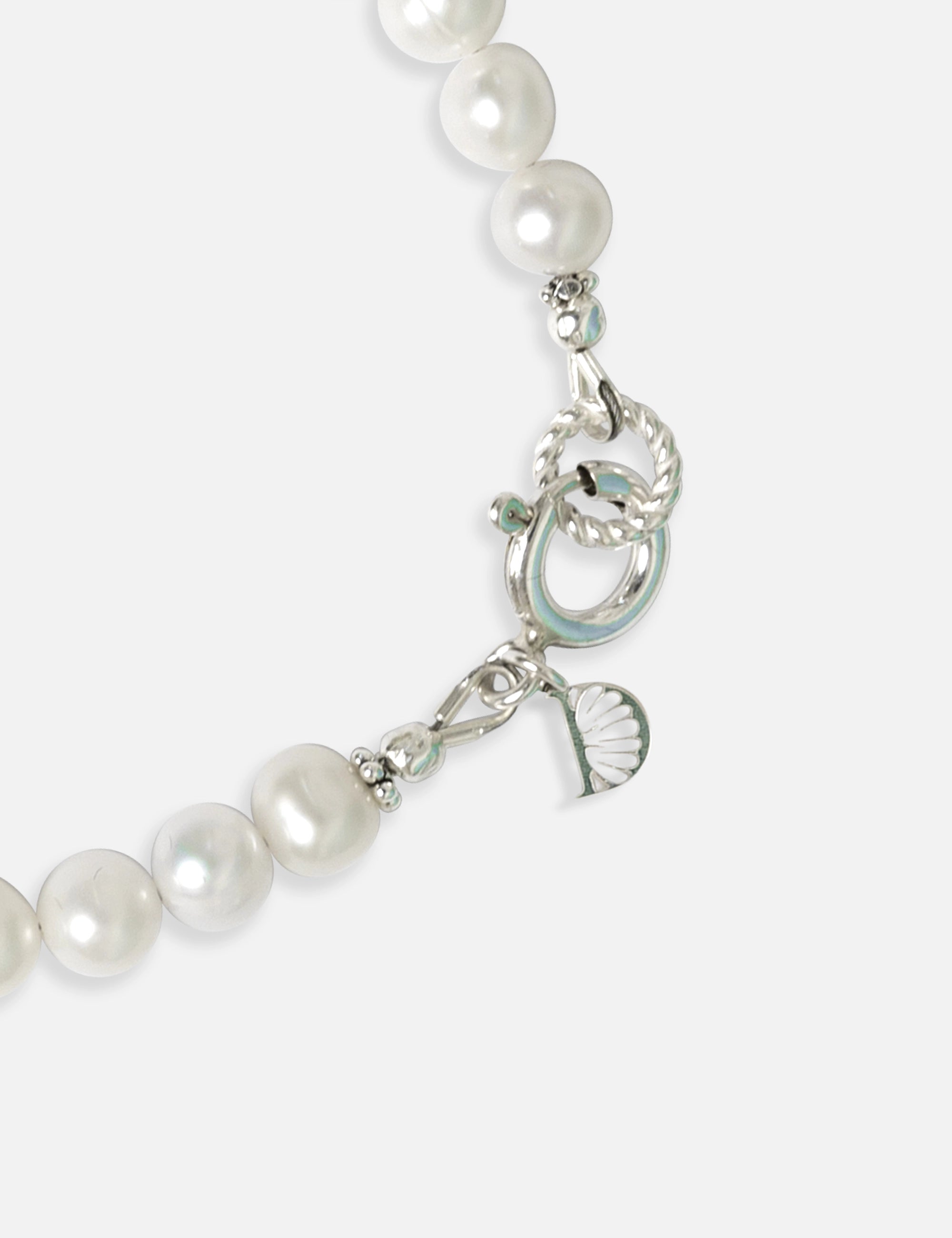 Bracelet perles de culture bleu