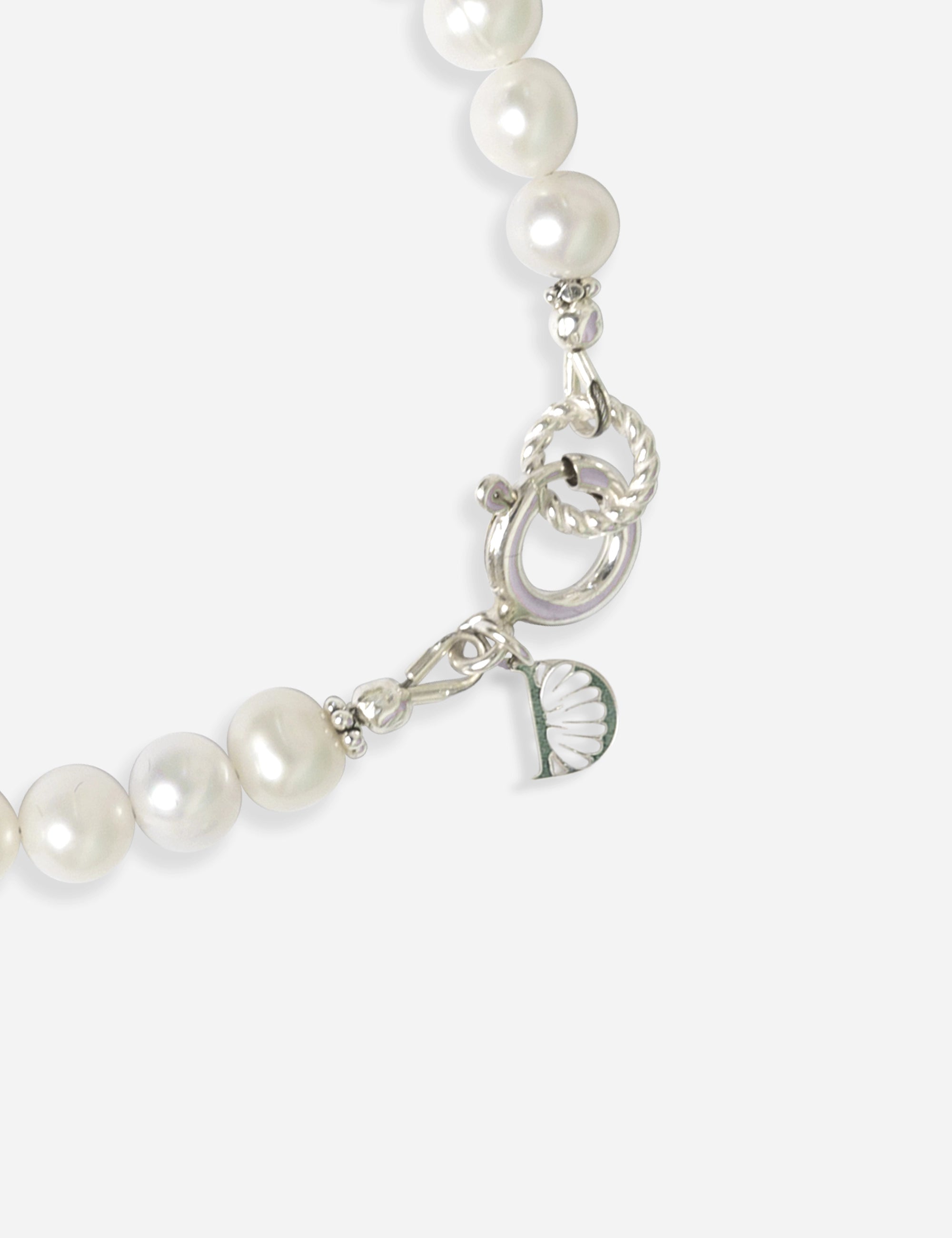 Bracelet perles de culture violet