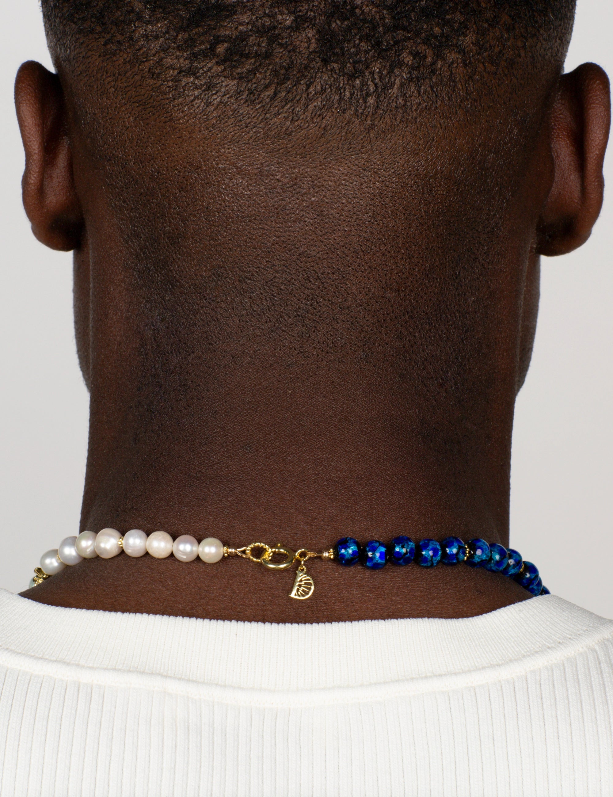 Collier perles de culture doré