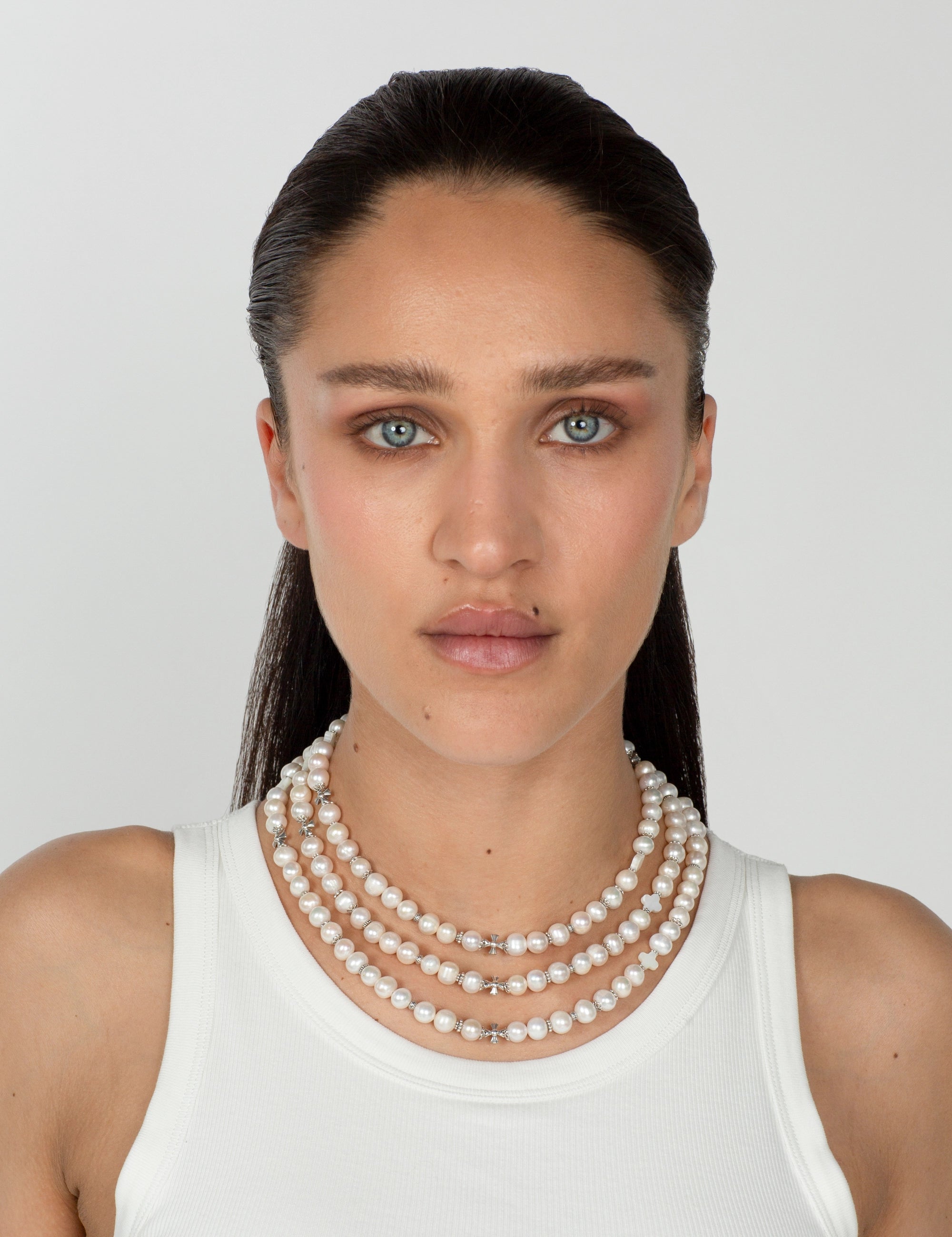 Collier perles de culture blanches