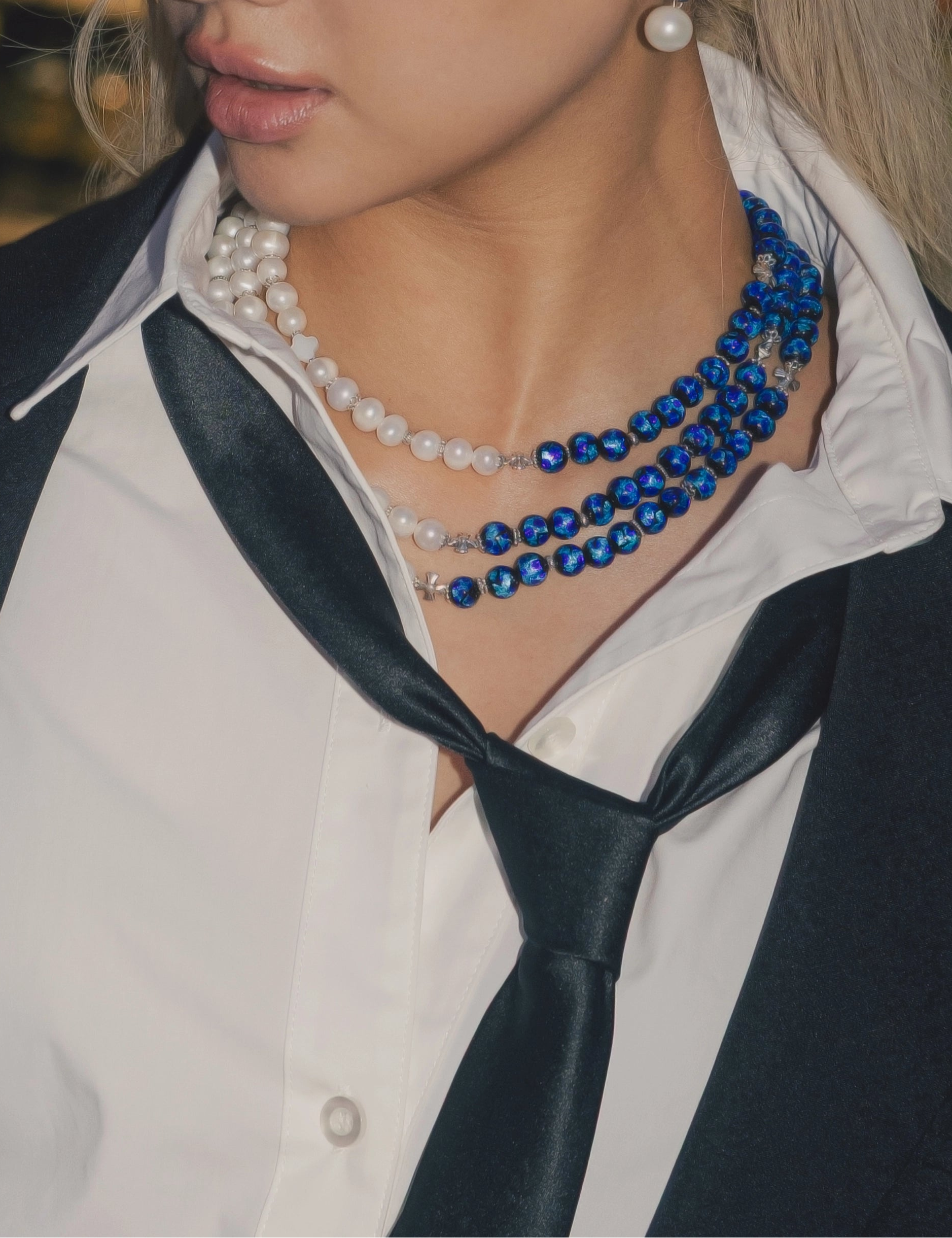 colliers perles phosphorescentes