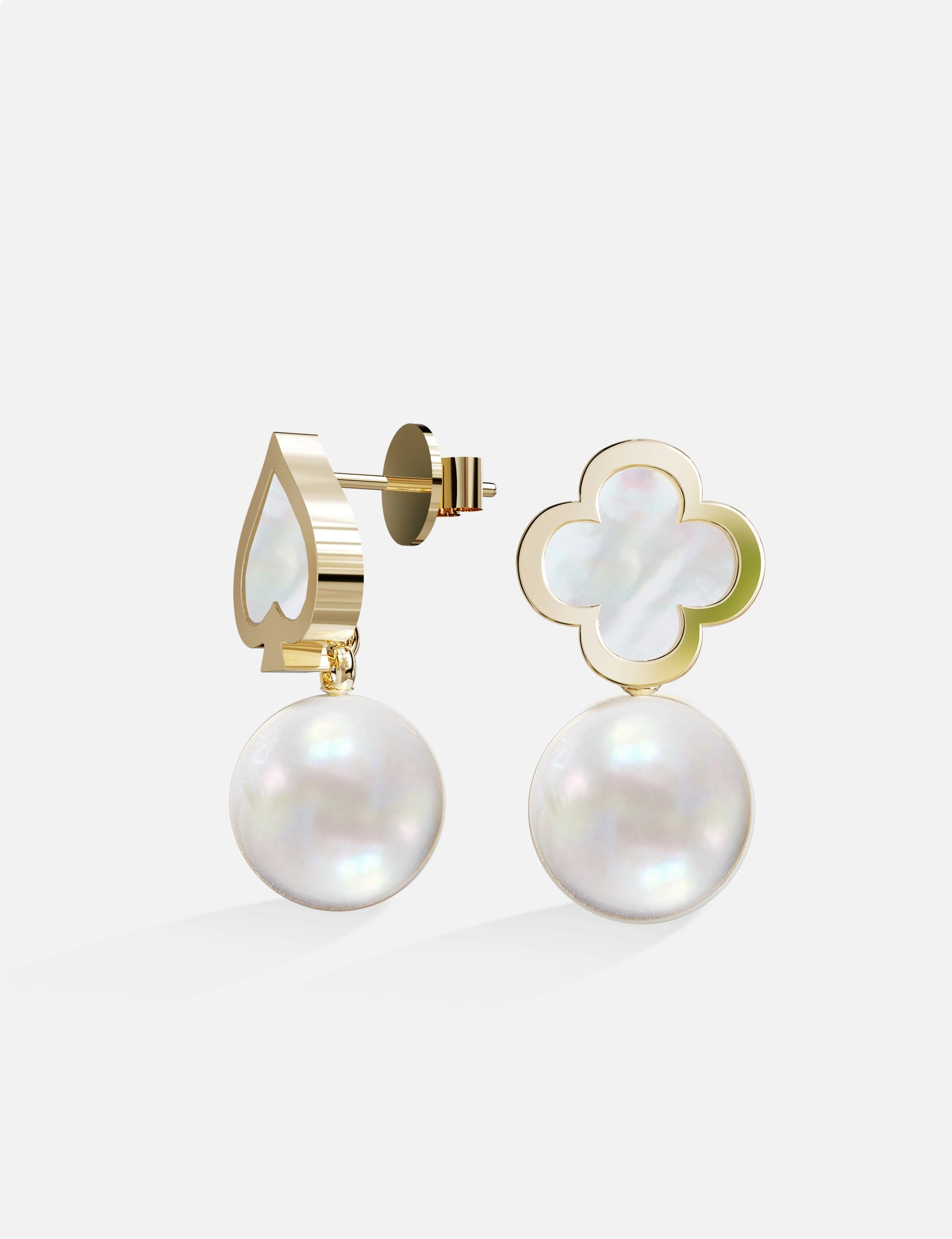 CASINO Gold Spade Earring