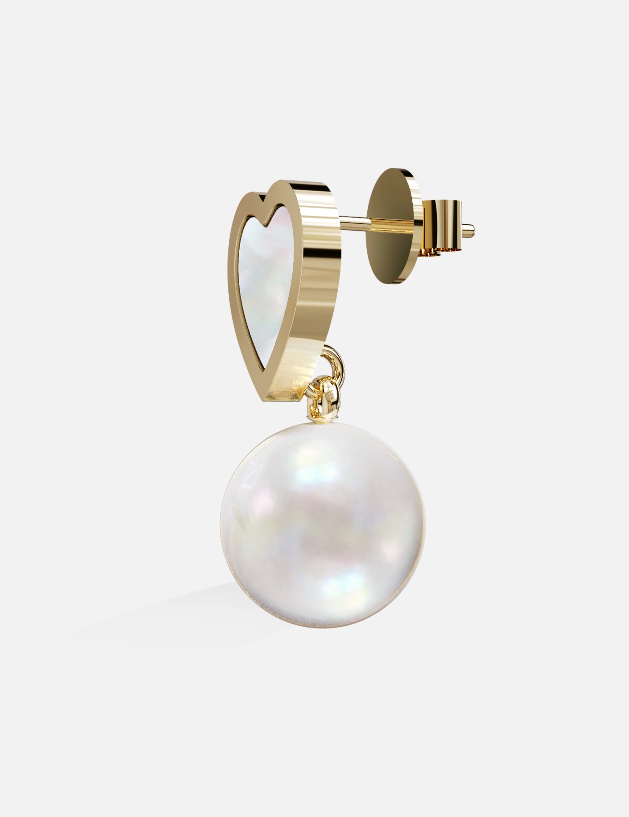 CASINO Gold Heart Earring