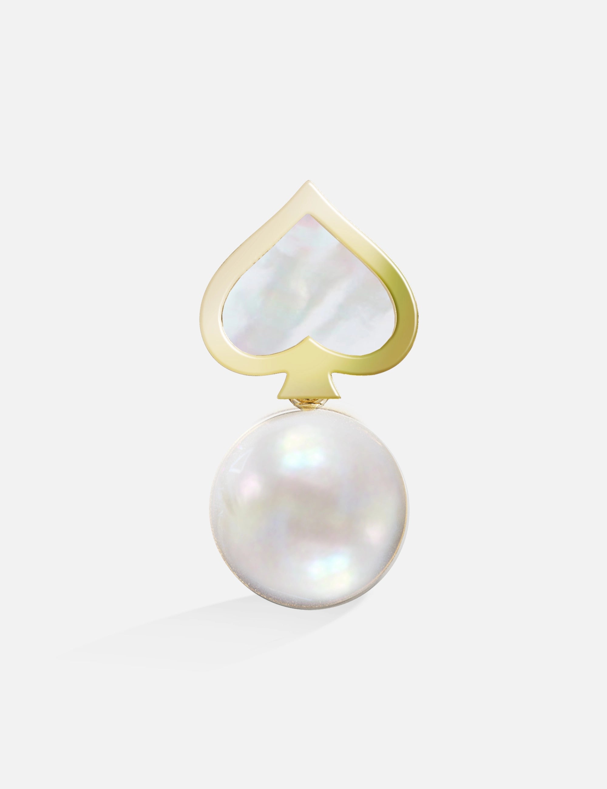 boucle d'oreilles pique perle or