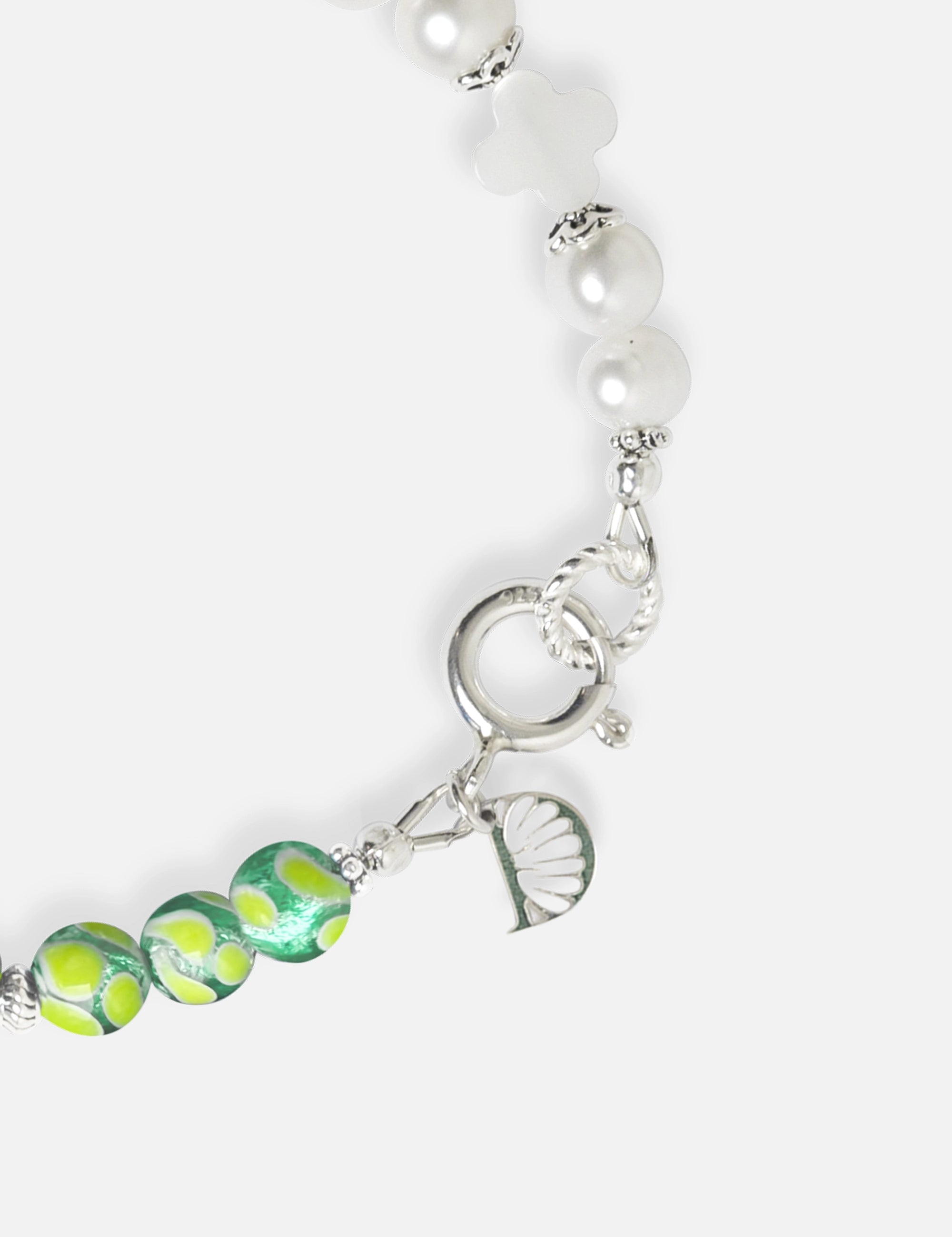 bracelet perles culture phosphorescent vert