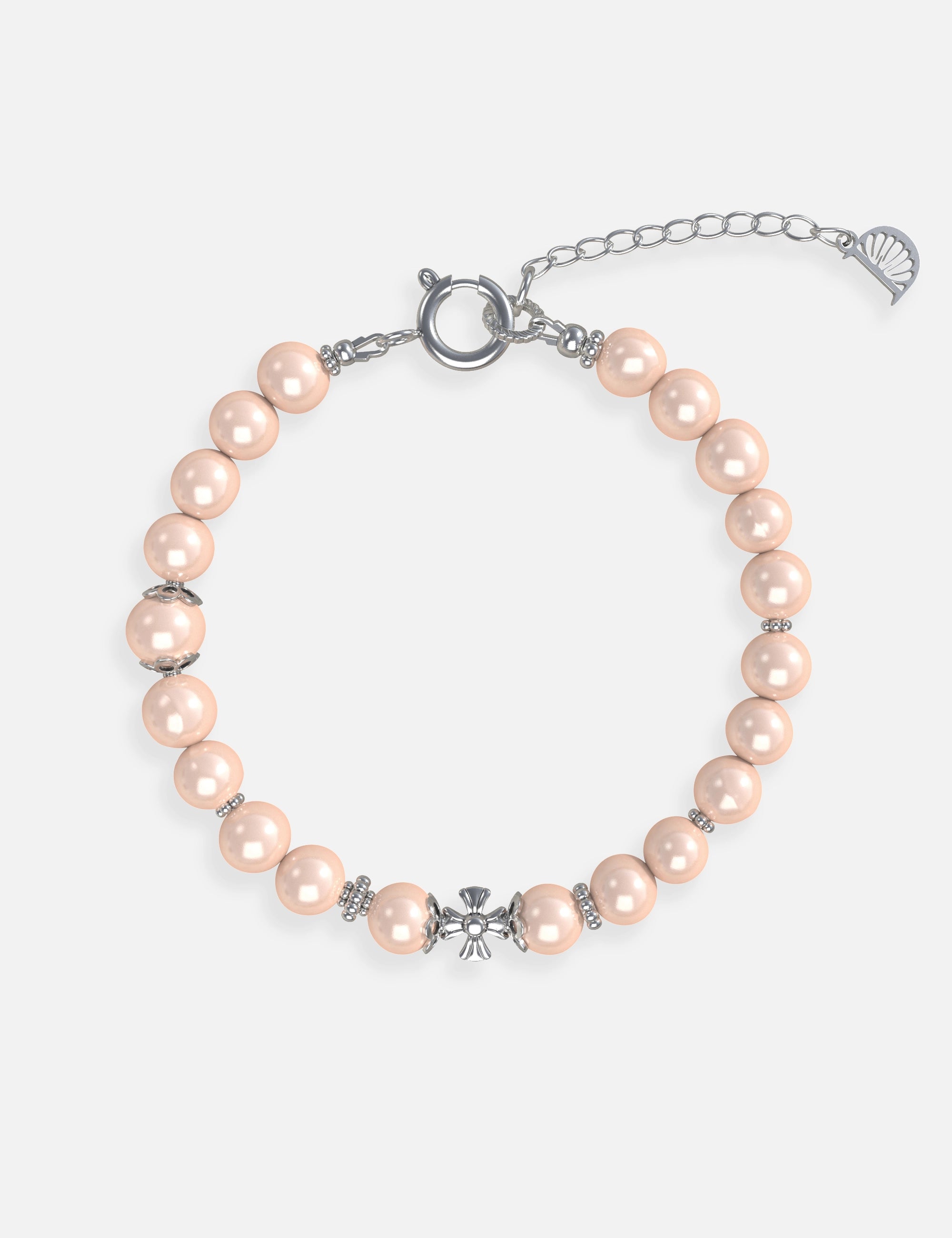 bracelet perles culture rose