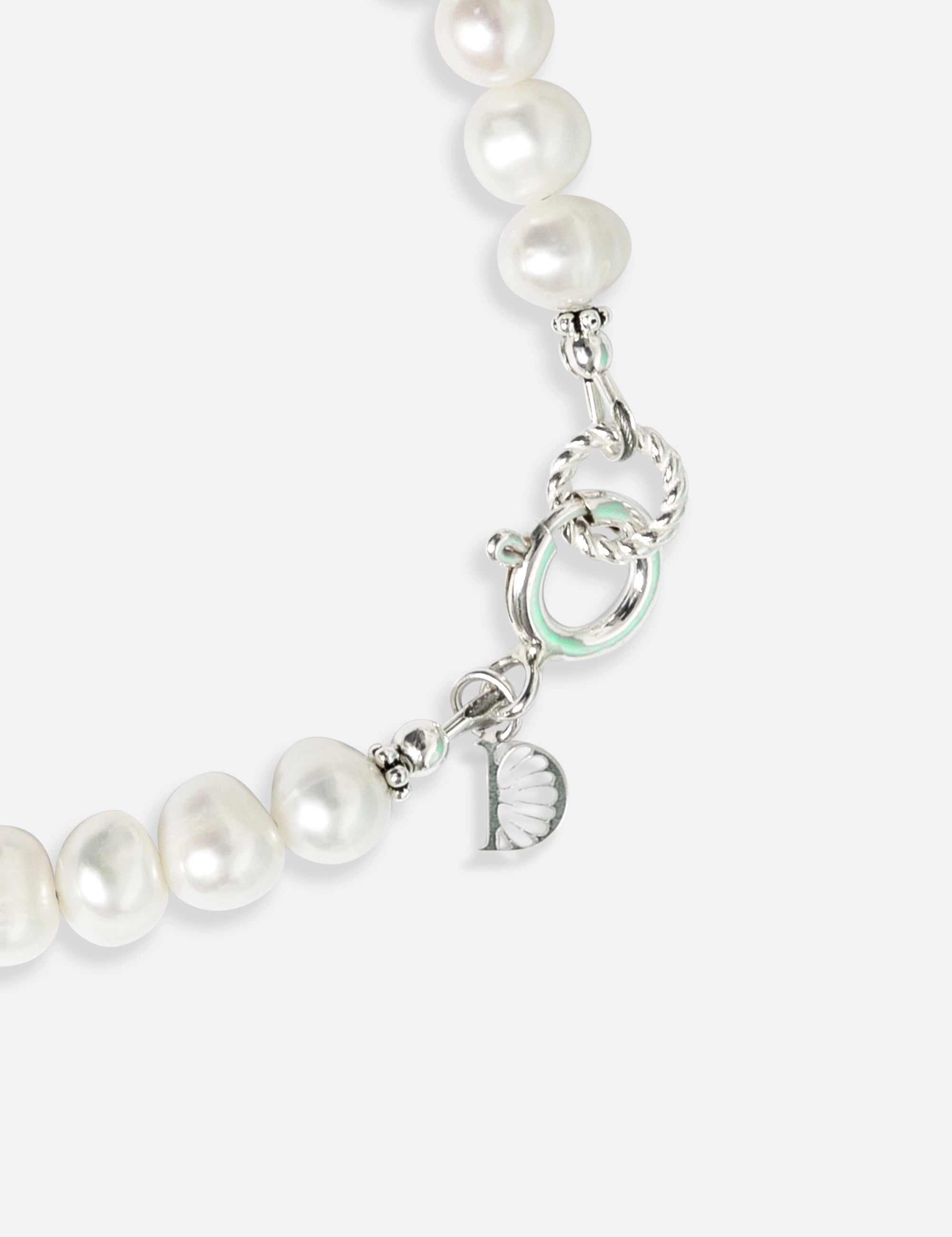 Bracelet perles de culture fleurs