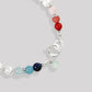 Collier de perles pour homme et femme de luxe, perles naturelles de culture, et argent 925. Édition limitée bleu blanc rouge, tendance et luxueux.