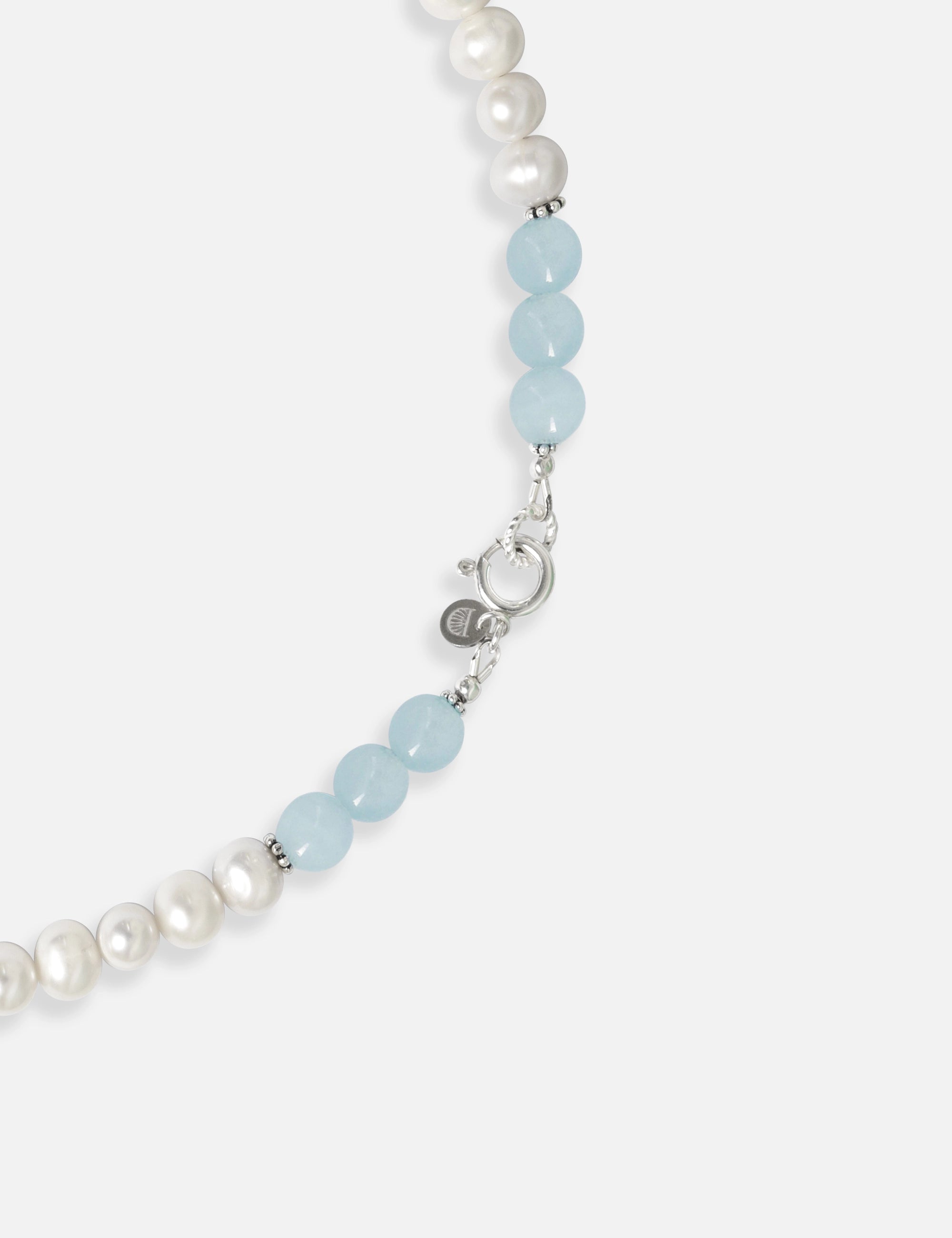 Collier perles de culture aigue-marine