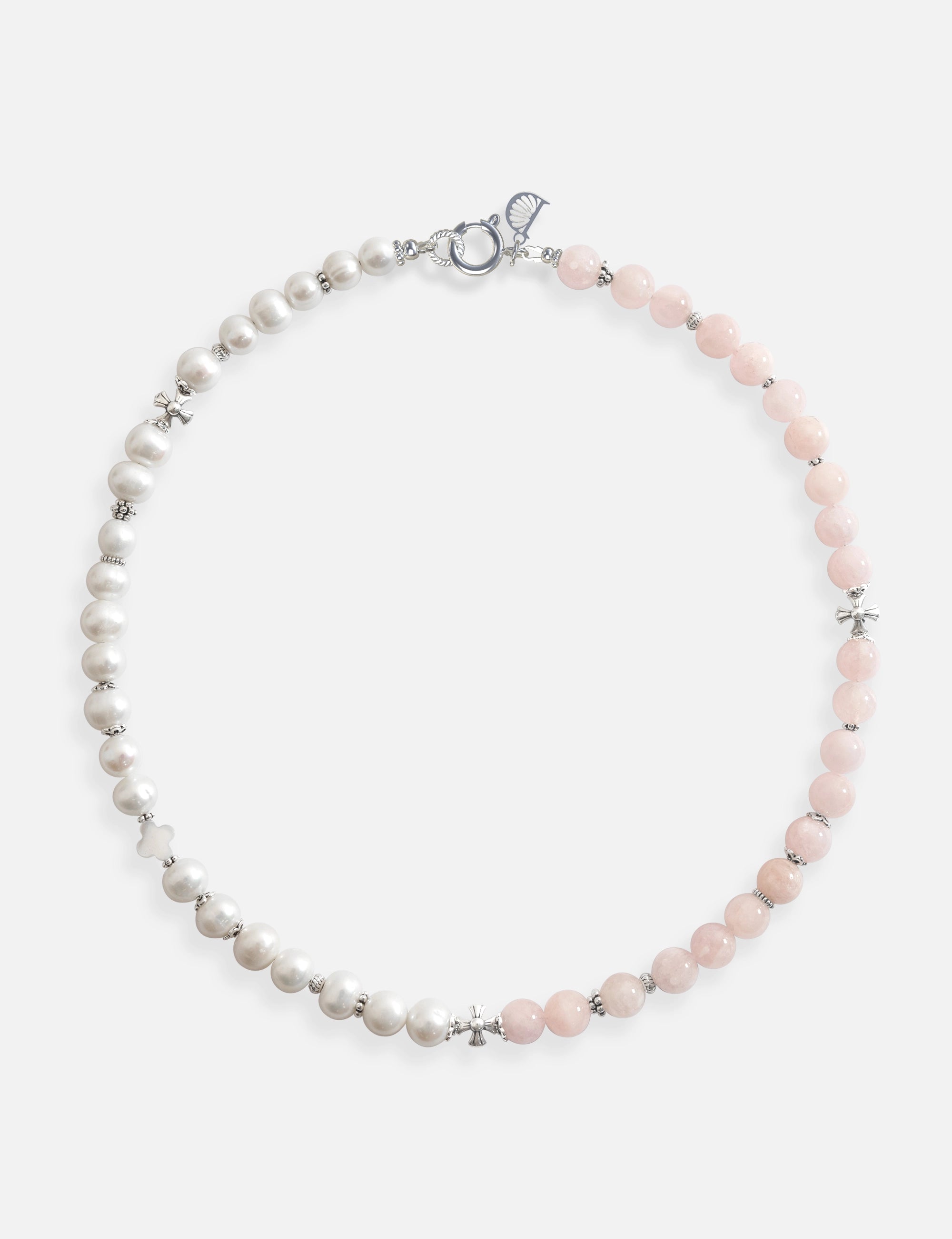 Collier perles de culture rose
