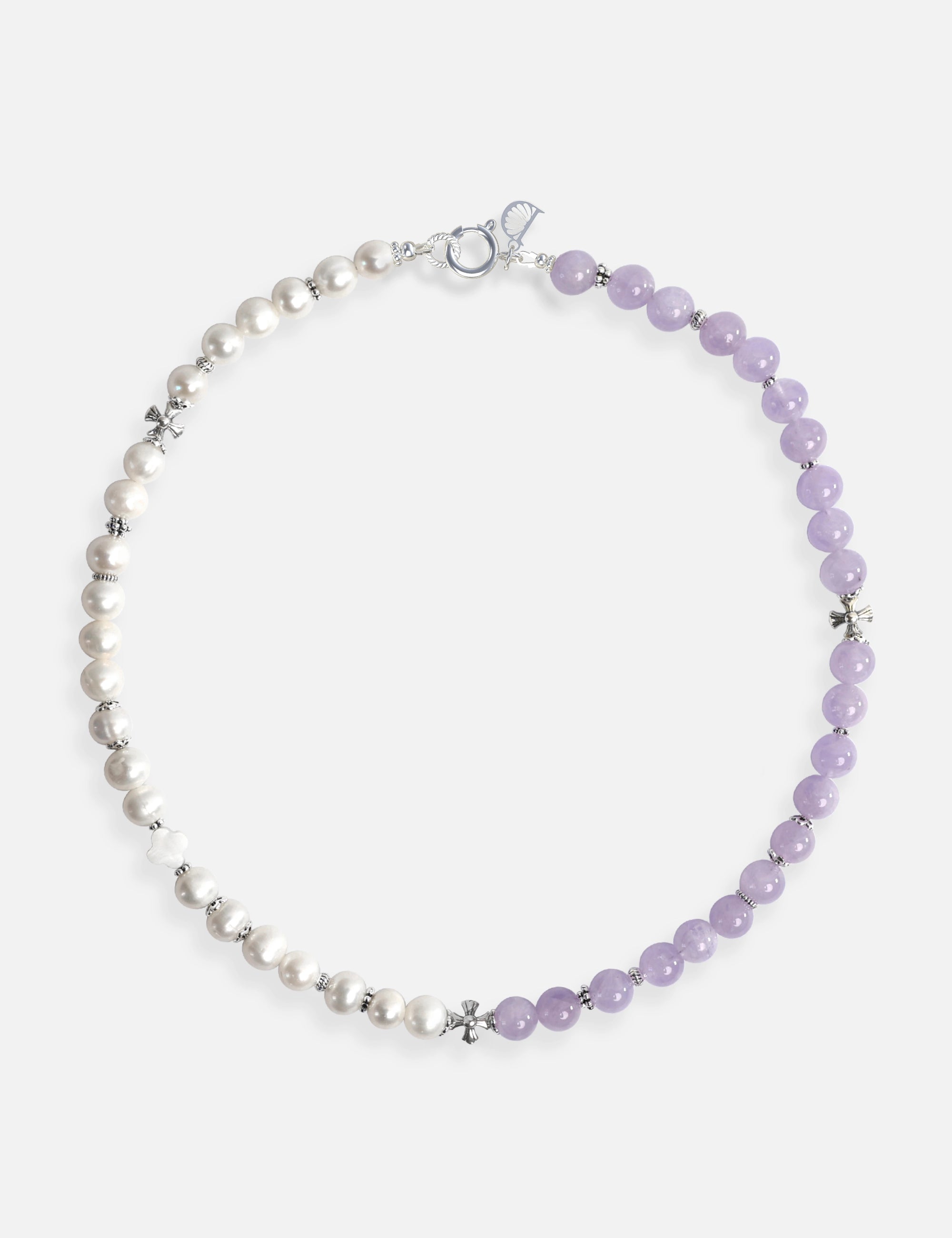 Collier perles de culture violet