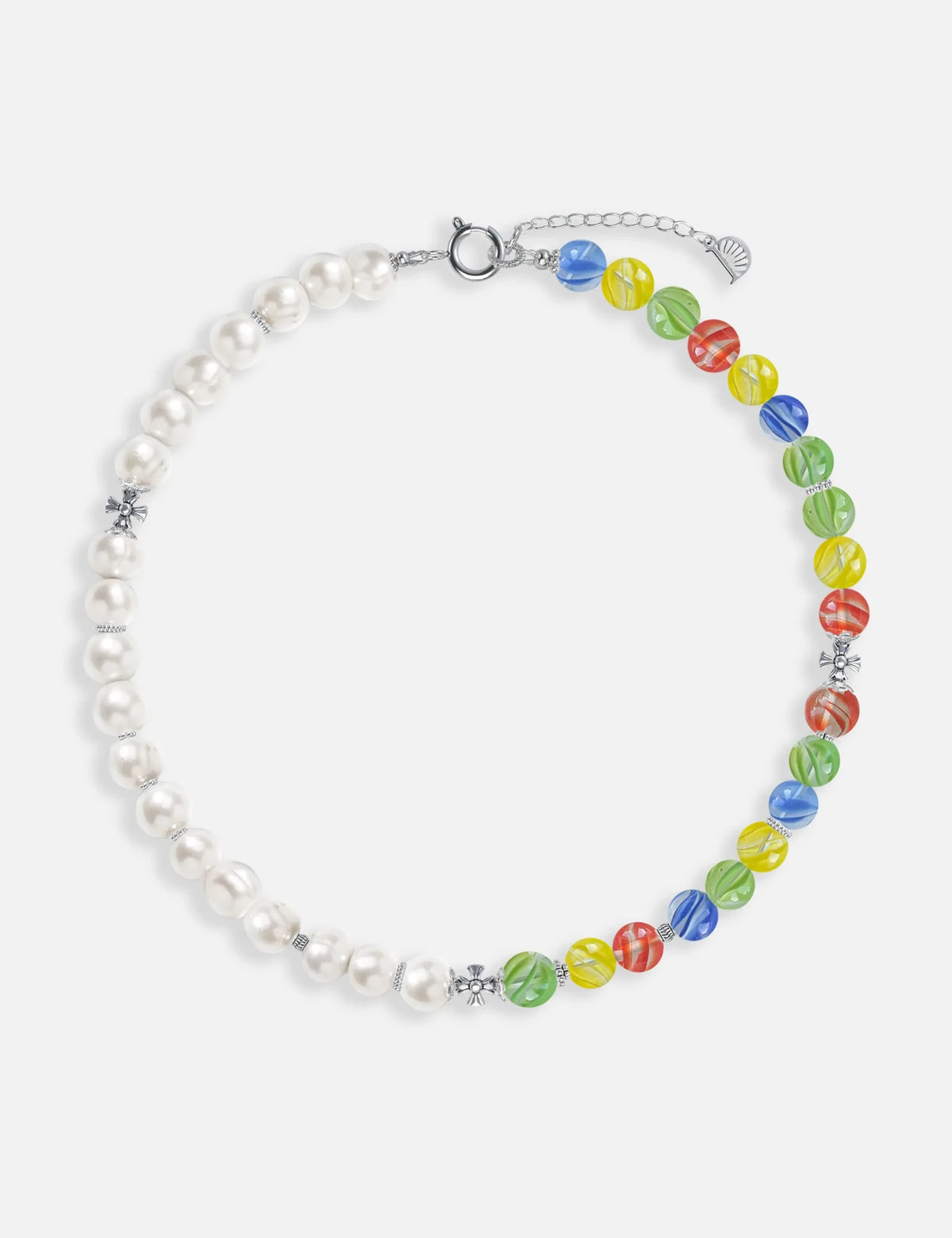 MALCOLM necklace, freshwater pearls and cat's eye marbles, KIDZ collection