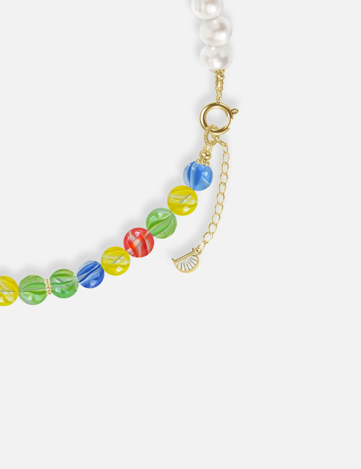 MALCOLM GOLD necklace: clasp and extension chain