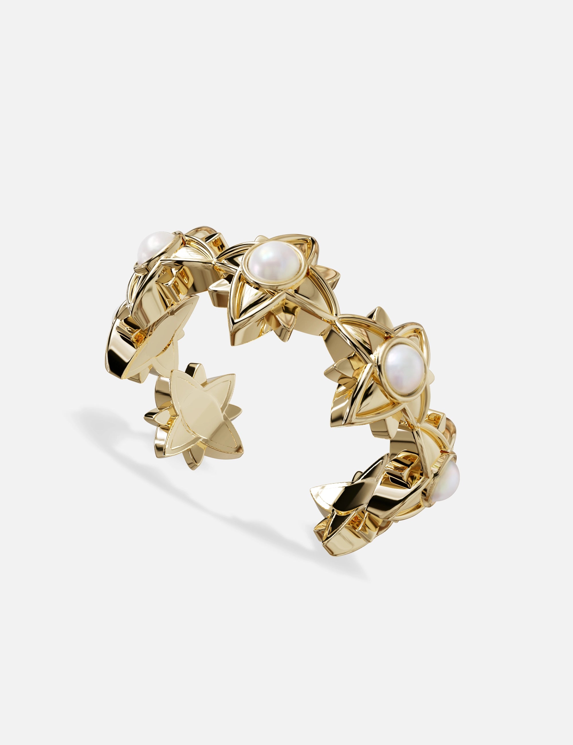 bague or perles de culture