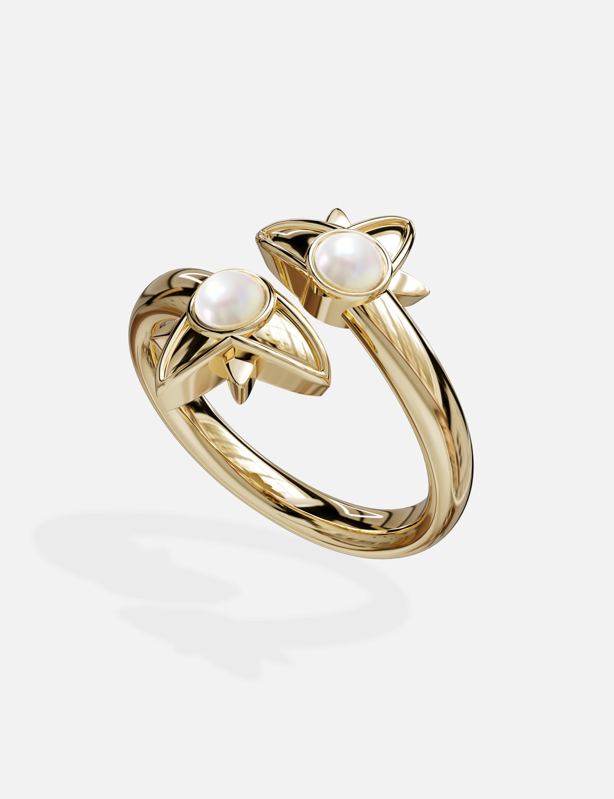 bague or perles de culture