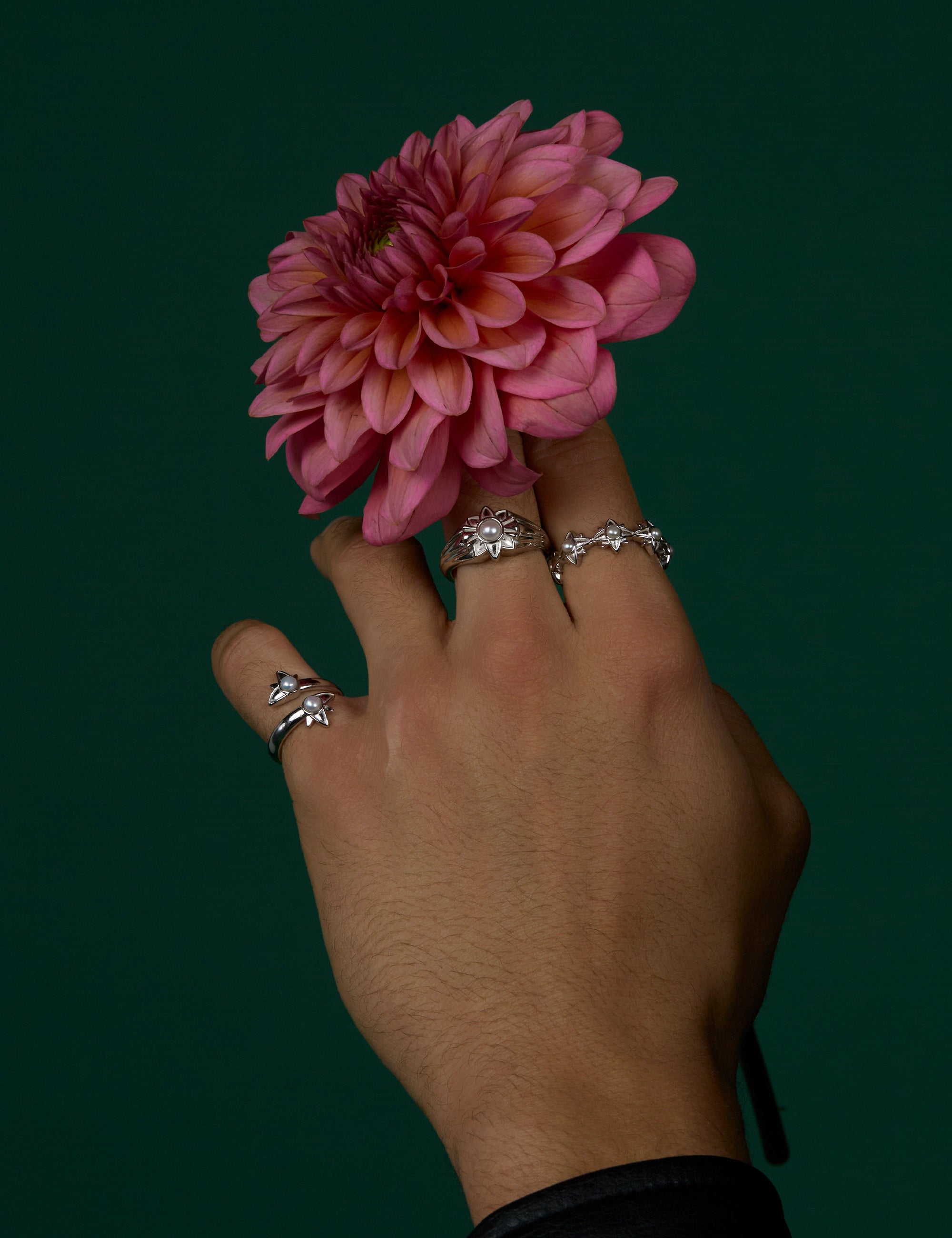 bagues argent perles de culture