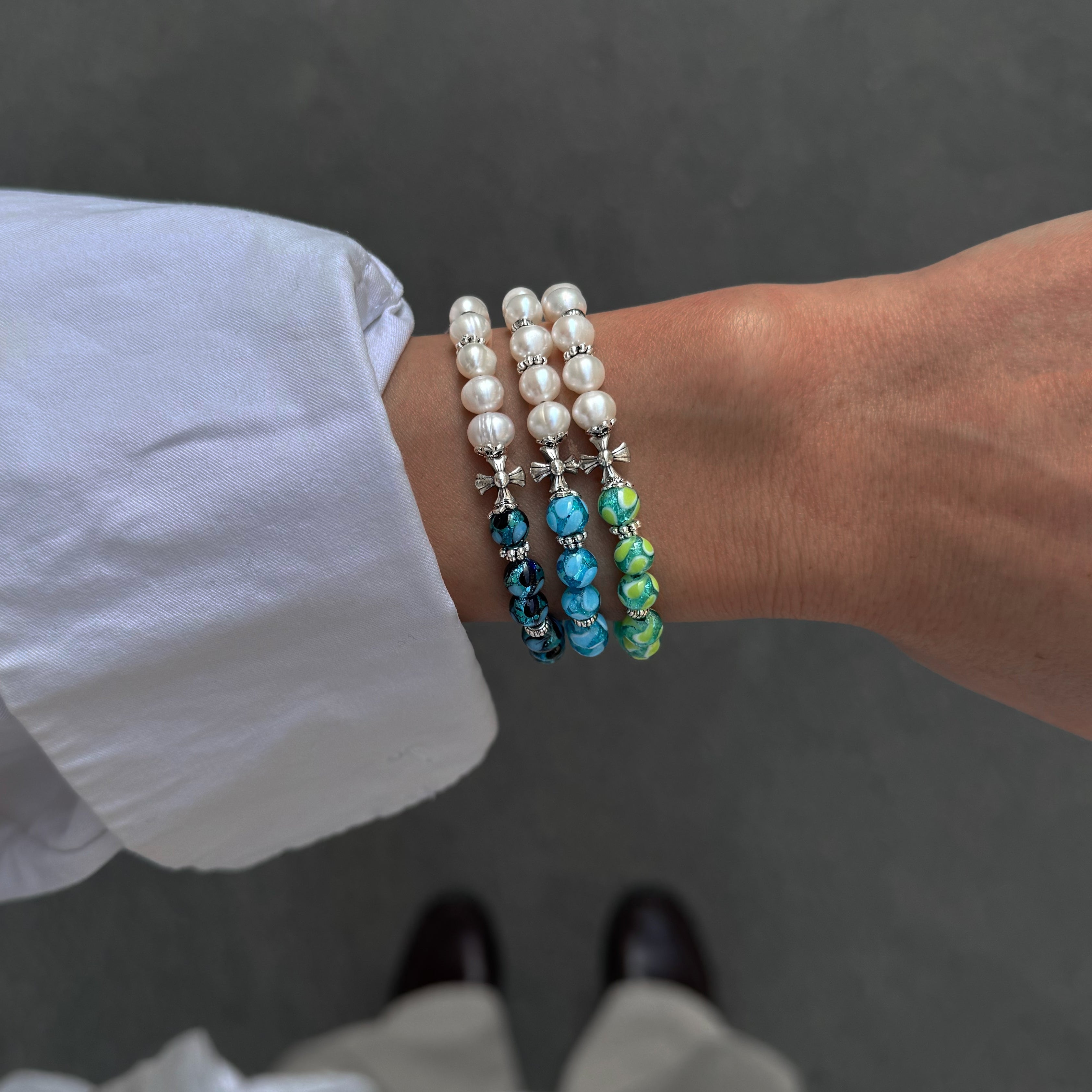 bracelet perles culture couleurs phosphorescent