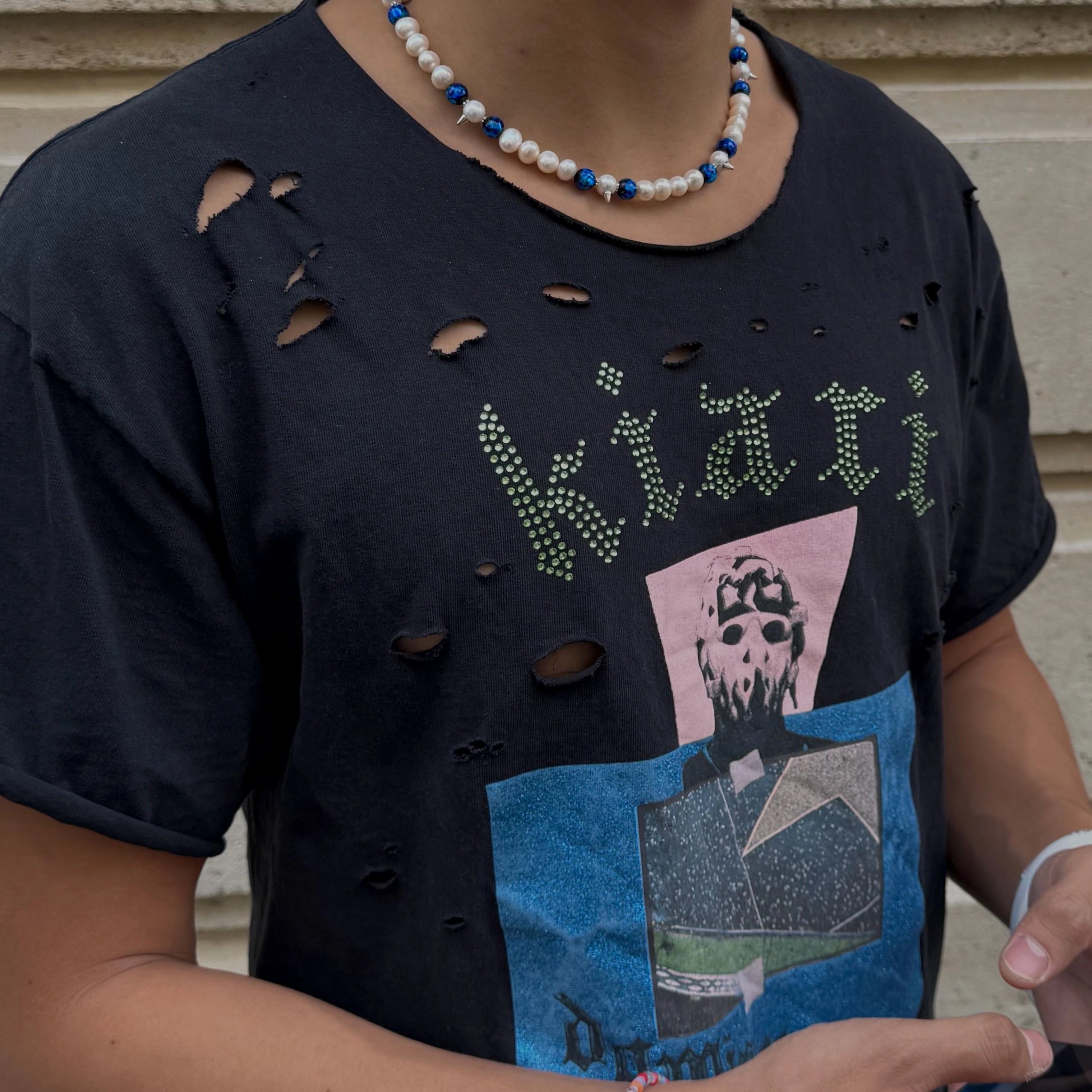 collier perles de culture piques