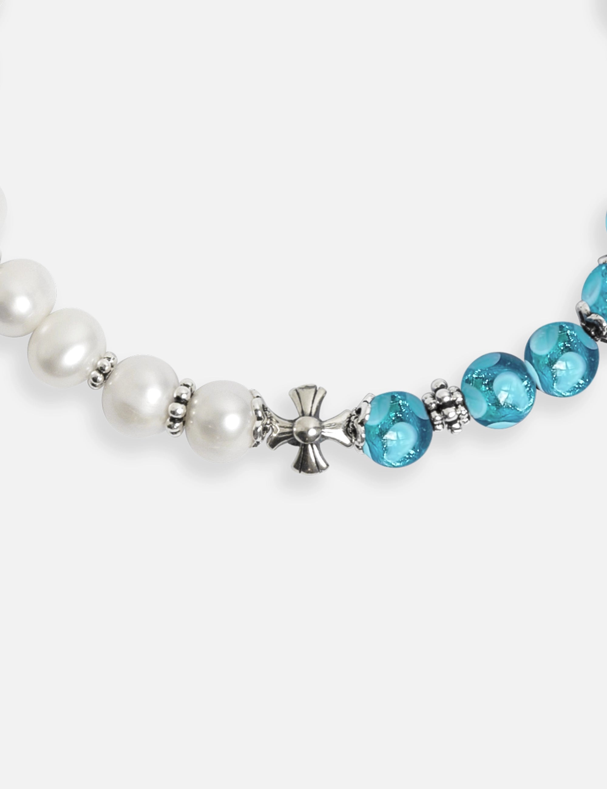 bracelet perles culture bleu phosphorescent