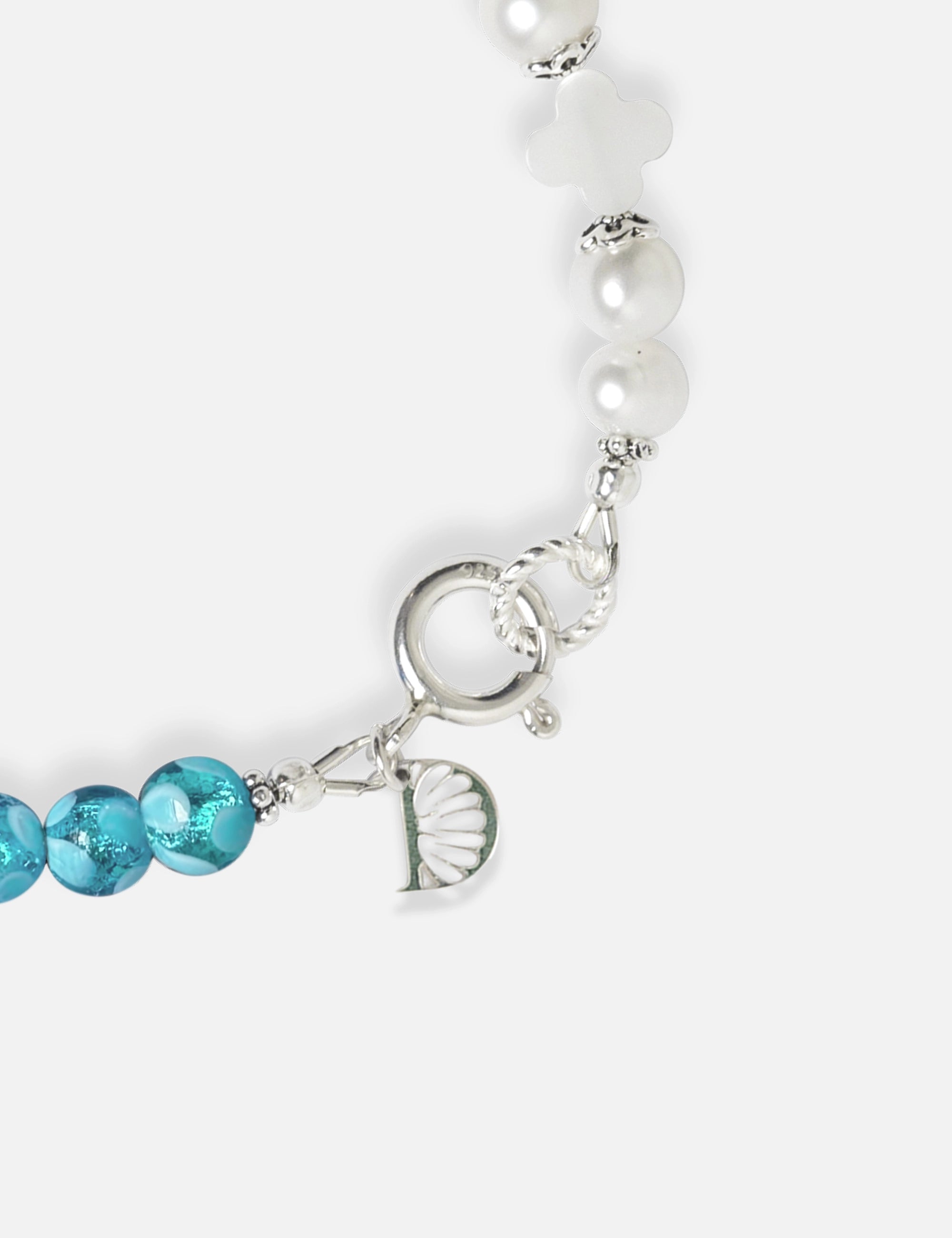 bracelet perles culture bleu phosphorescent