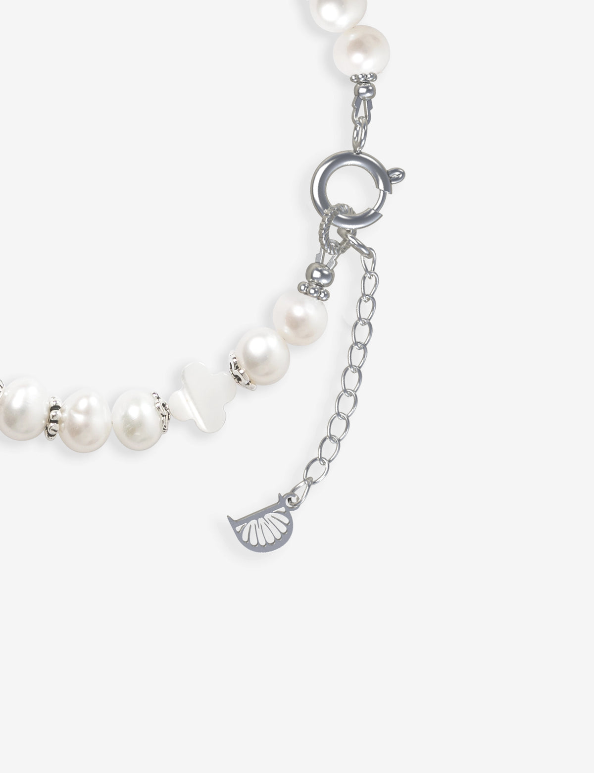 bracelet perles culture blanc