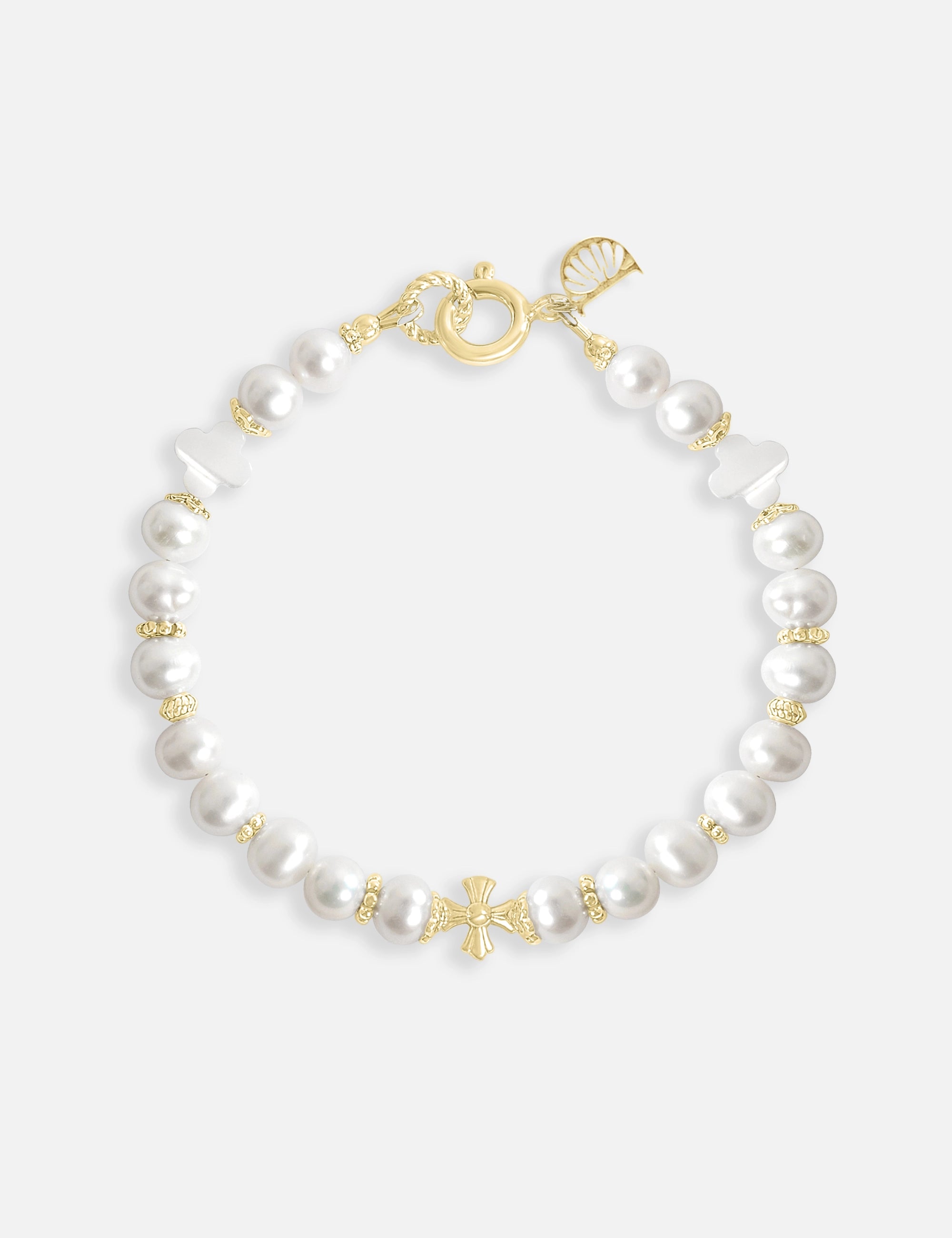 bracelet perles de culture or