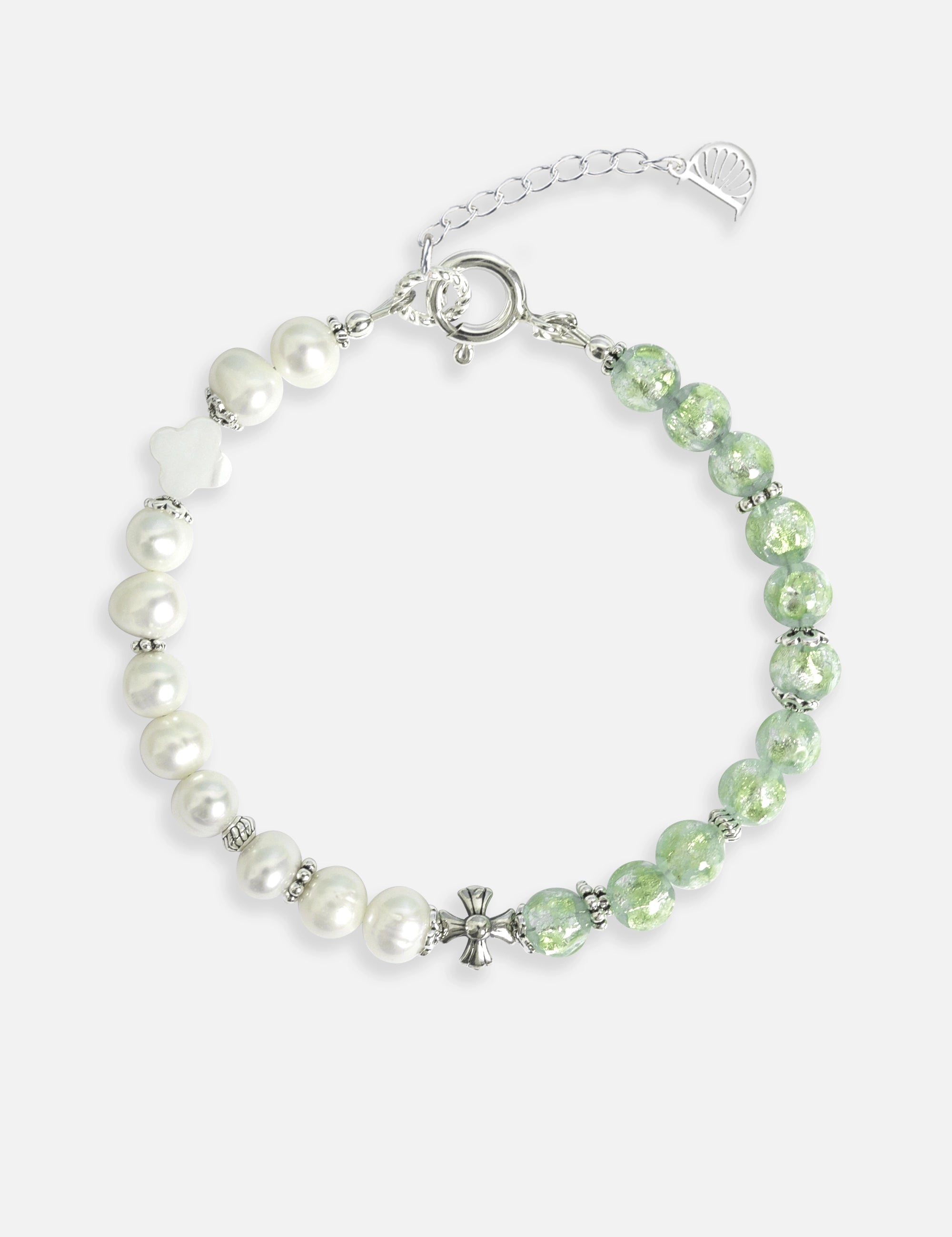 bracelet perles culture phosphorescent vert